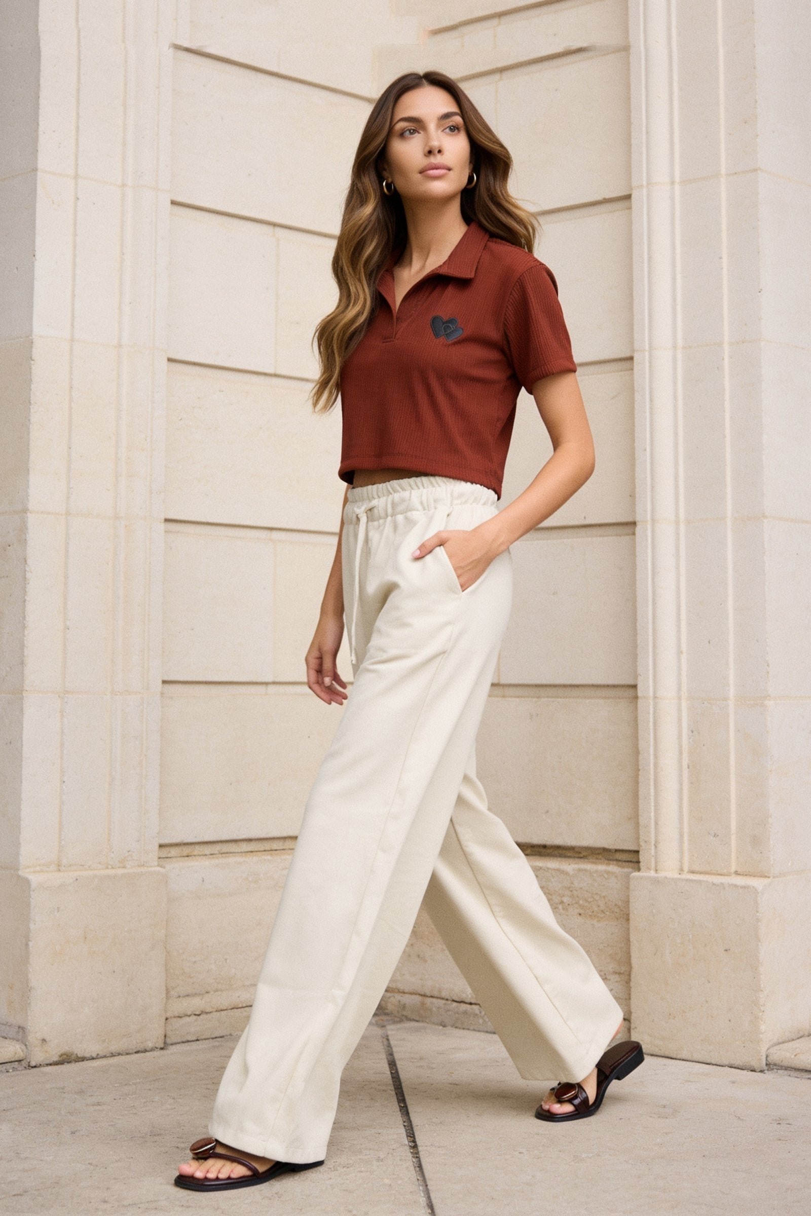 Polo de dama moda cuello camisero imagen 6