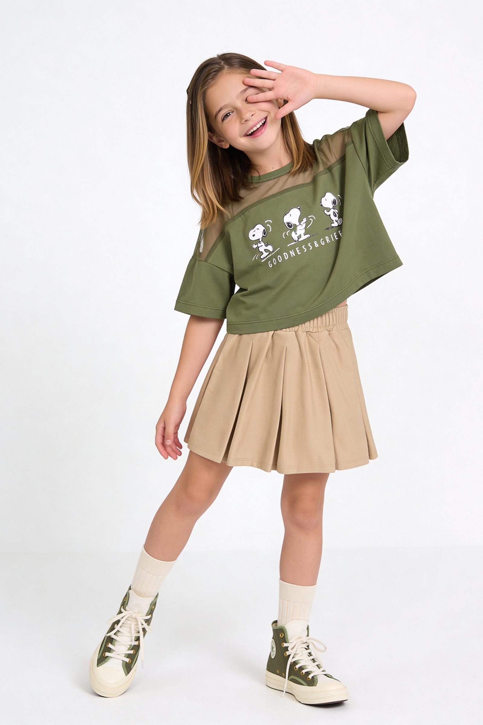 Blusa de niña snoopy cuello redondo imagen 6