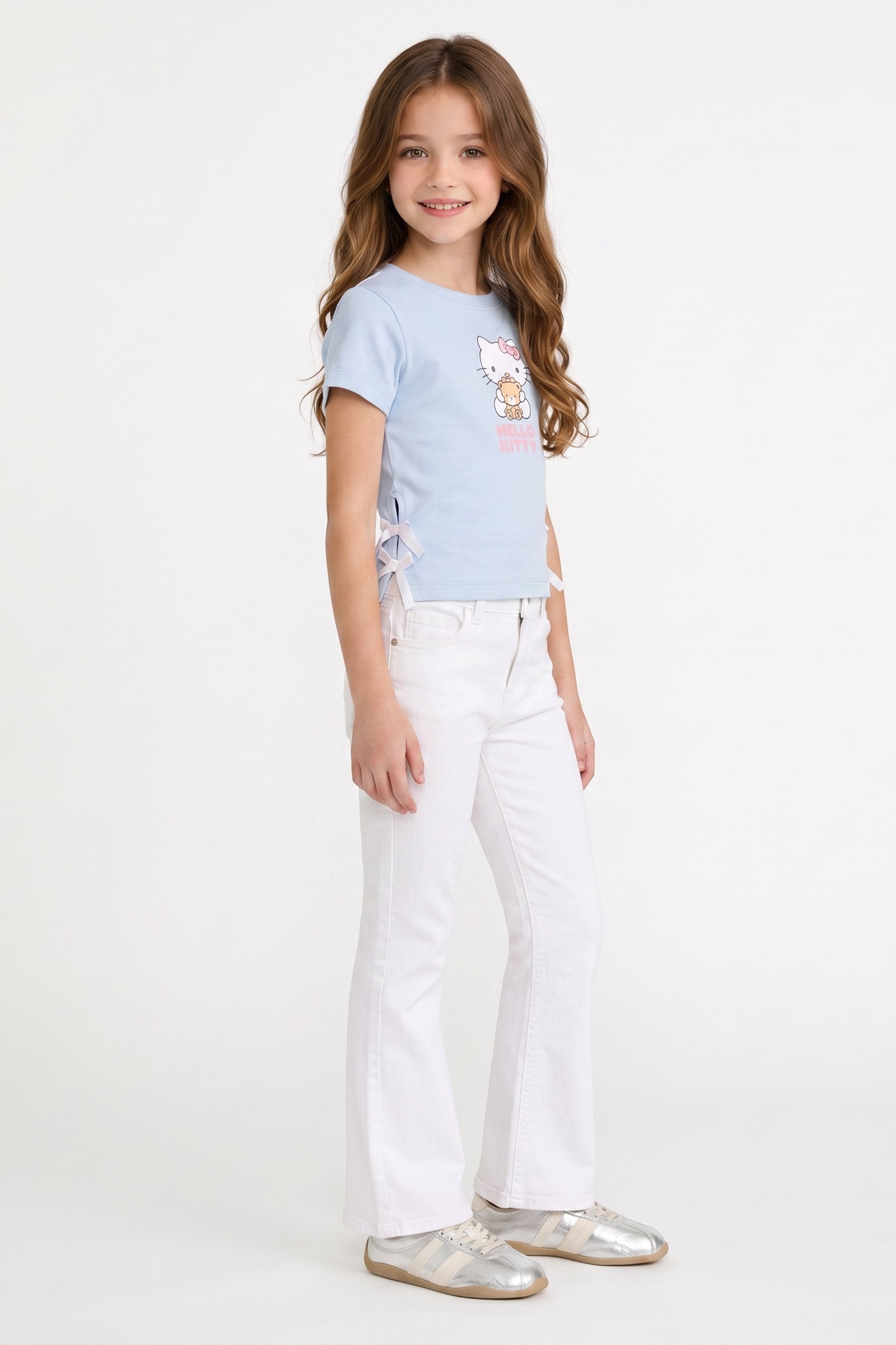 Blusa de niña hello kitty manga corta imagen 4