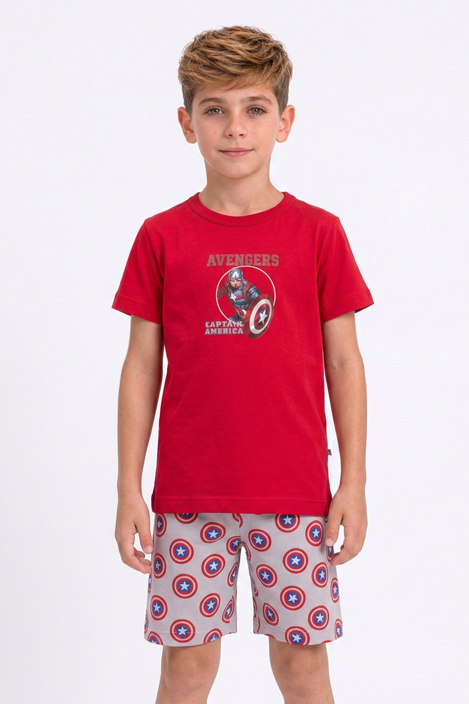 Pijama de niño avengers cuello redondo imagen 2