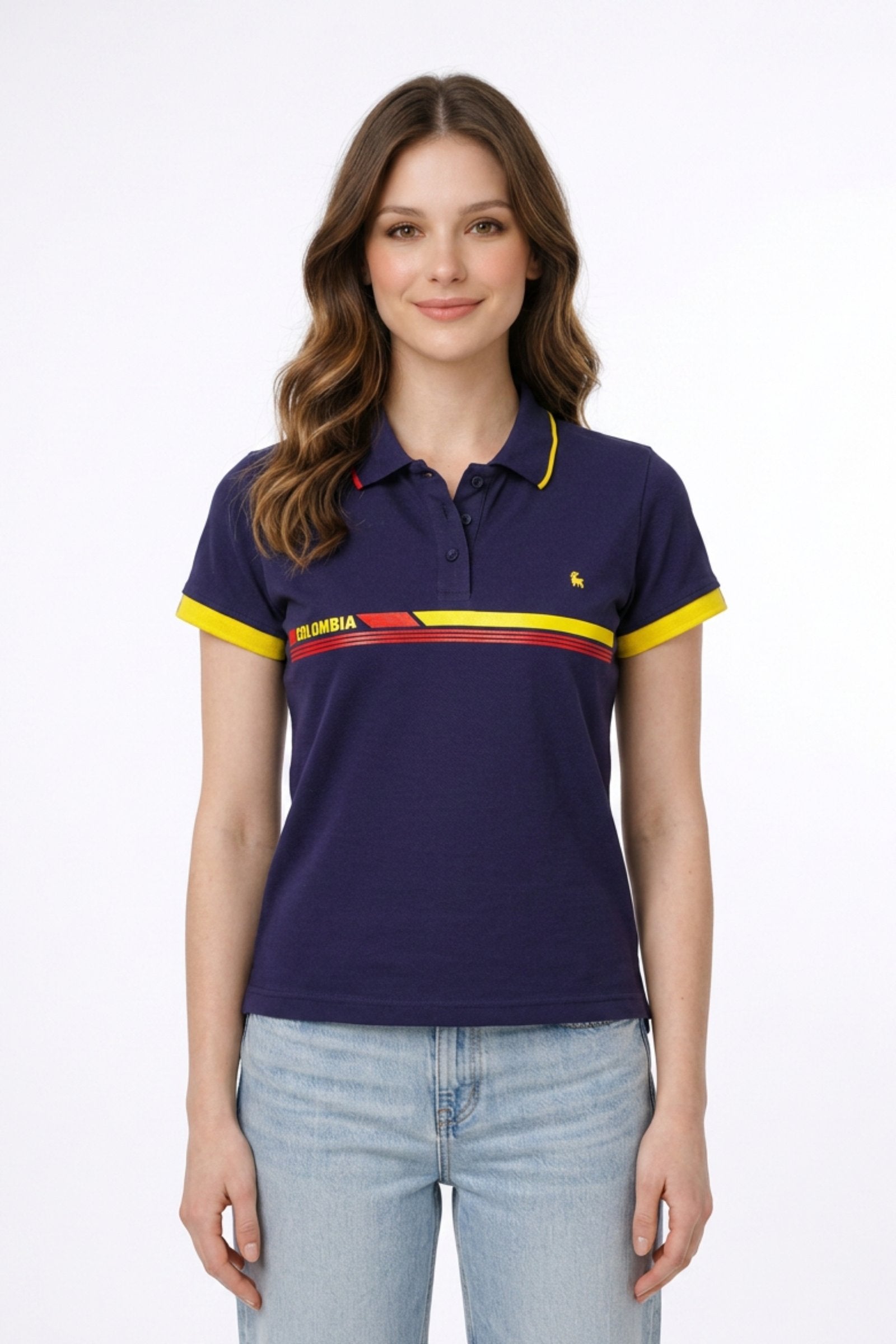 Polo de dama de moda cuello camisero imagen 2