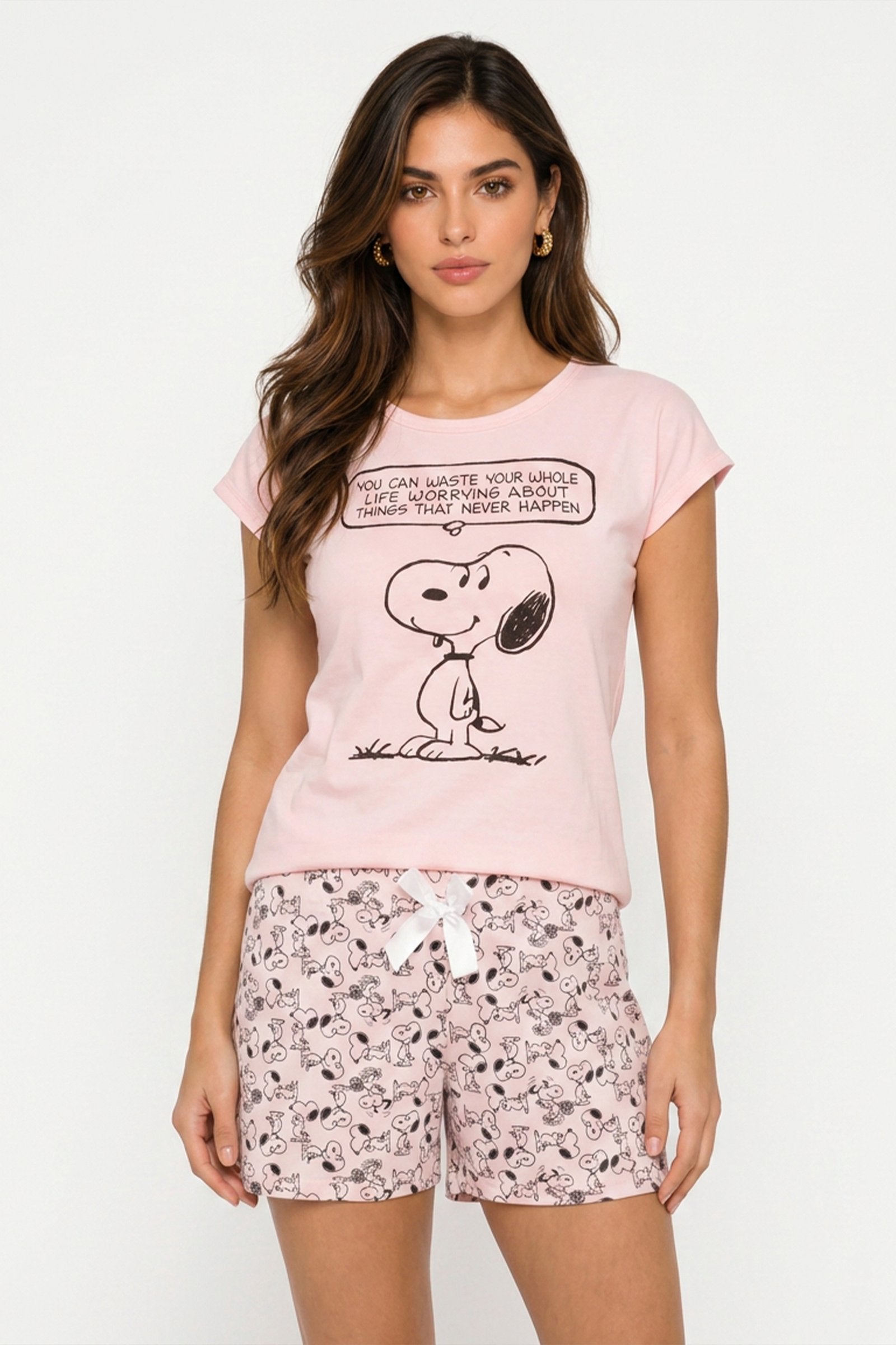 Pijama de dama snoopy cuello redondo imagen 2