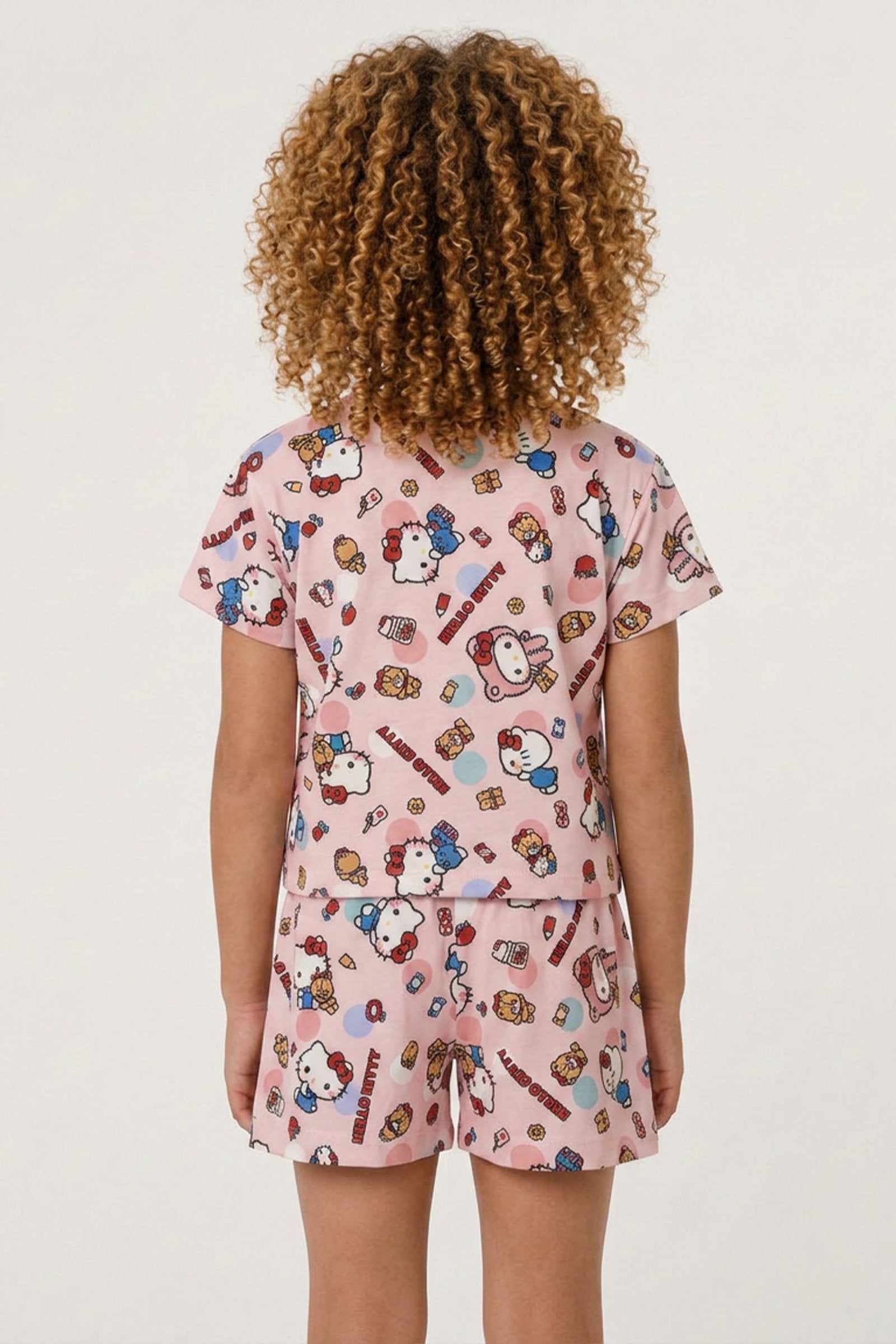 Pijama de niña hello kitty manga corta imagen 3