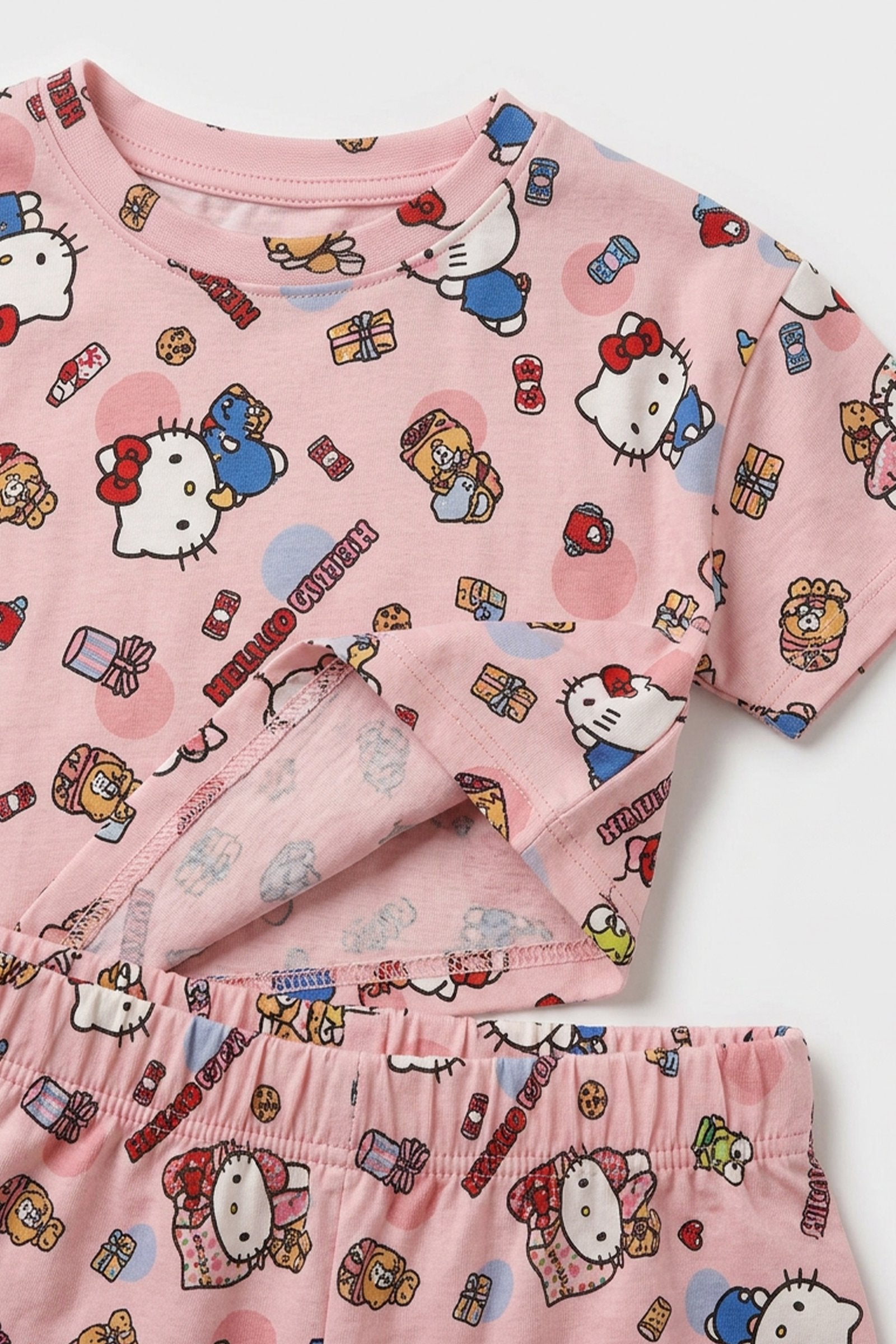 Pijama de niña hello kitty manga corta imagen 4