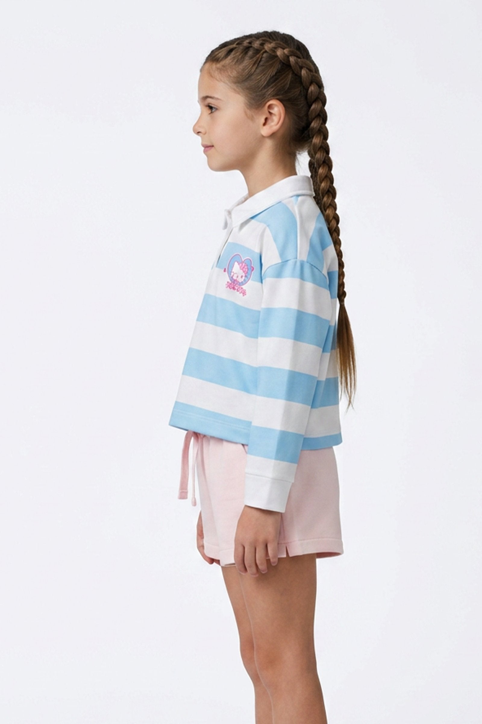 Camibuso de niña hello kitty cuello camisero imagen 3