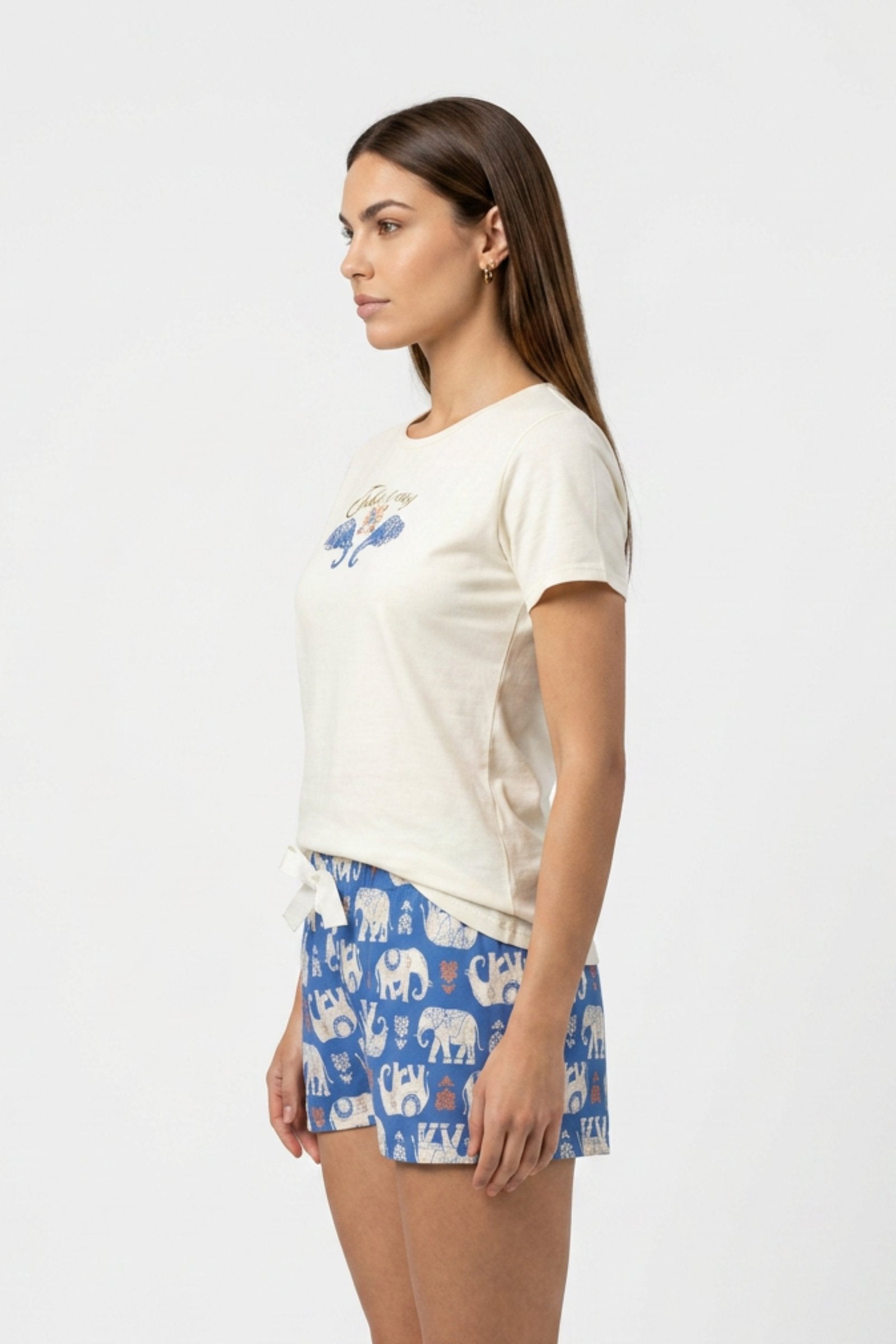 Pijama de dama estampada imagen 3