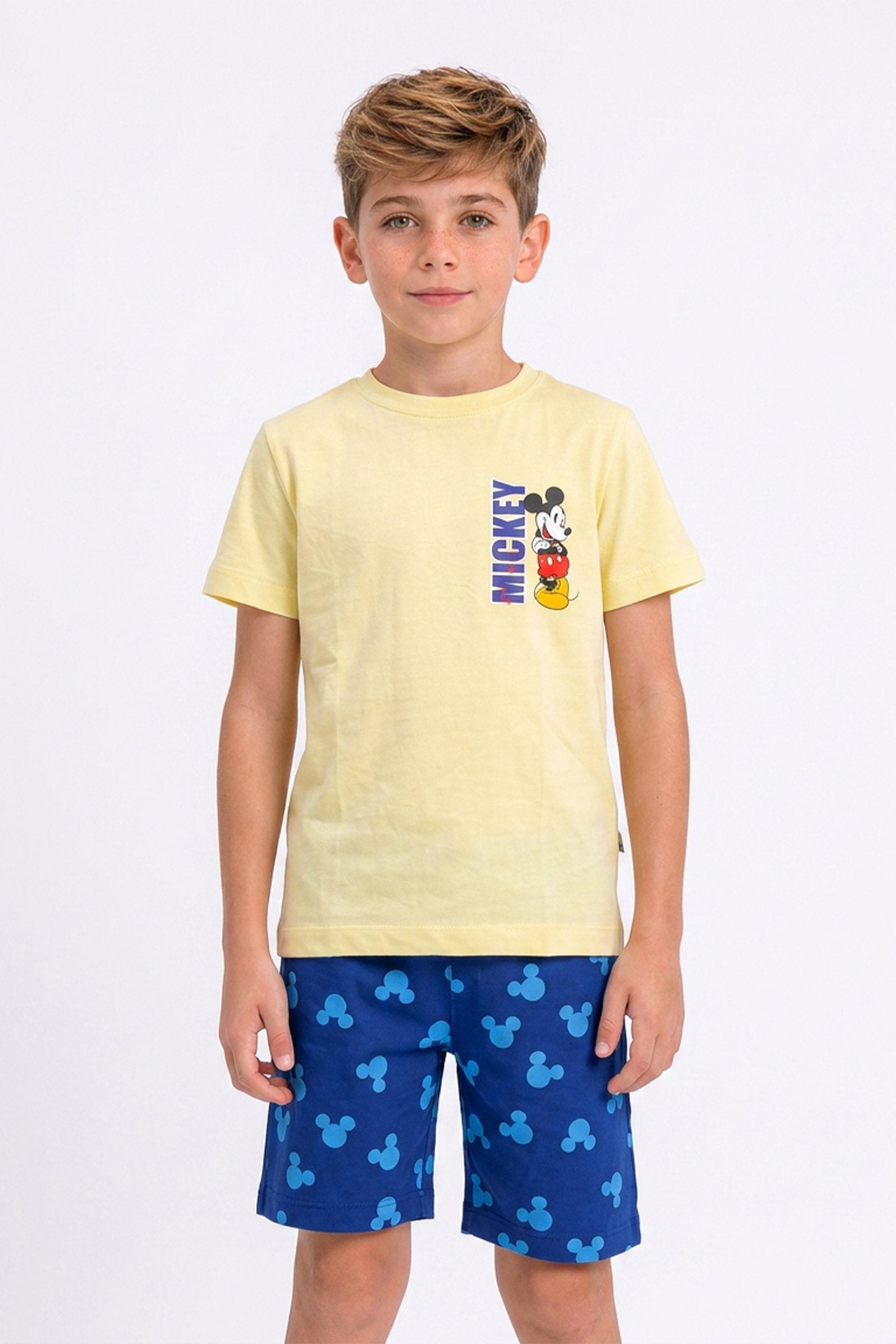 Pijama de niño mickey manga corta imagen 2