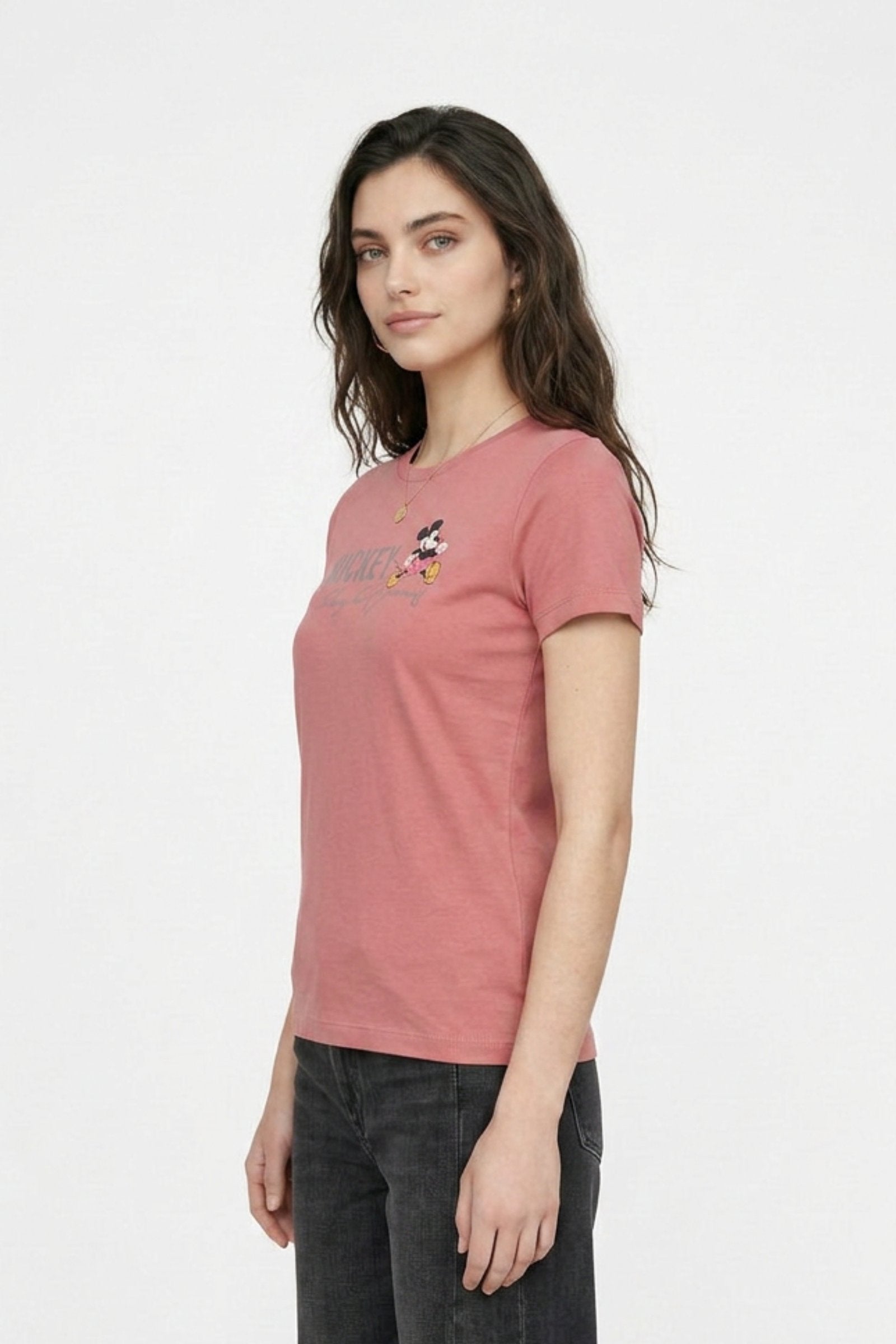 Camiseta de dama mickey manga corta imagen 3