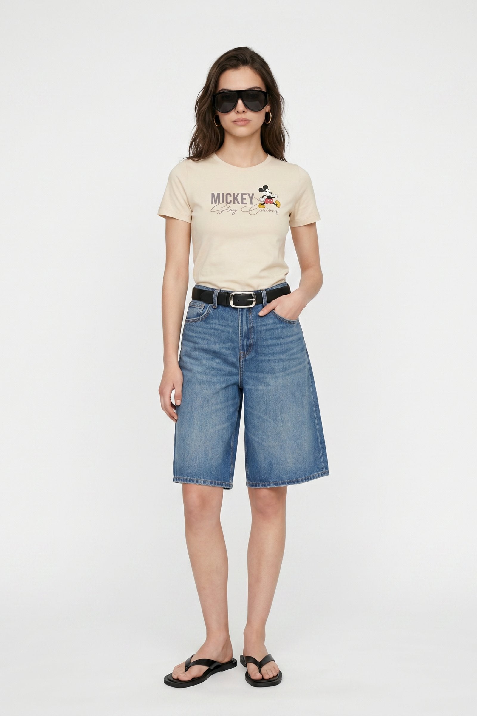 Camiseta de dama mickey manga corta imagen 6