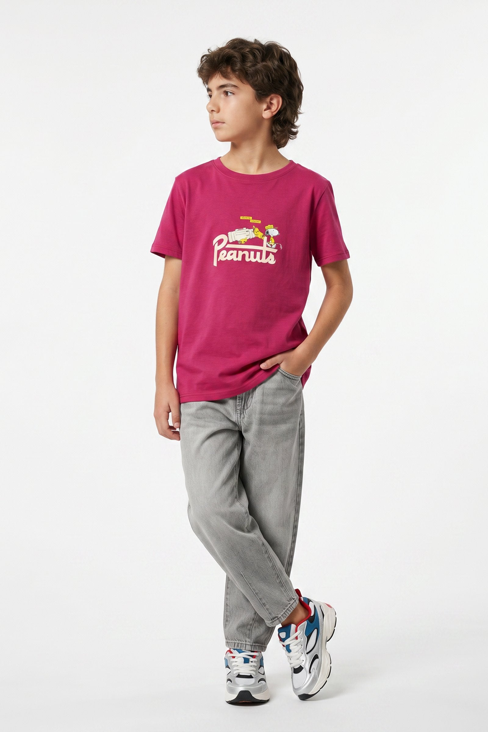 Camiseta de niño snoopy cuello redondo imagen 2