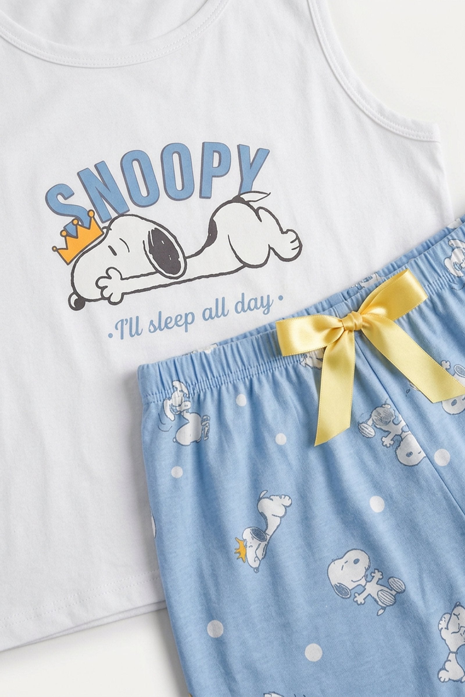 Pijama capry de dama snoopy manga sisa imagen 4