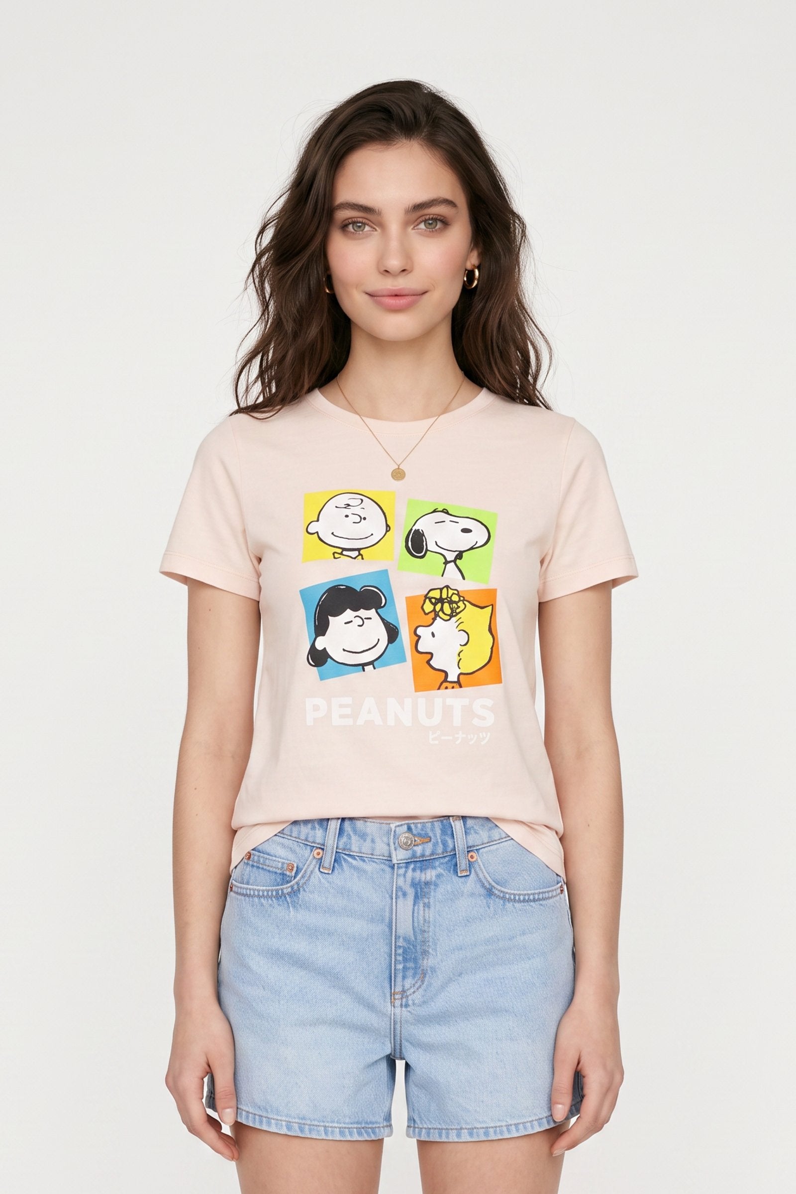 Camiseta de dama snoopy manga corta imagen 2