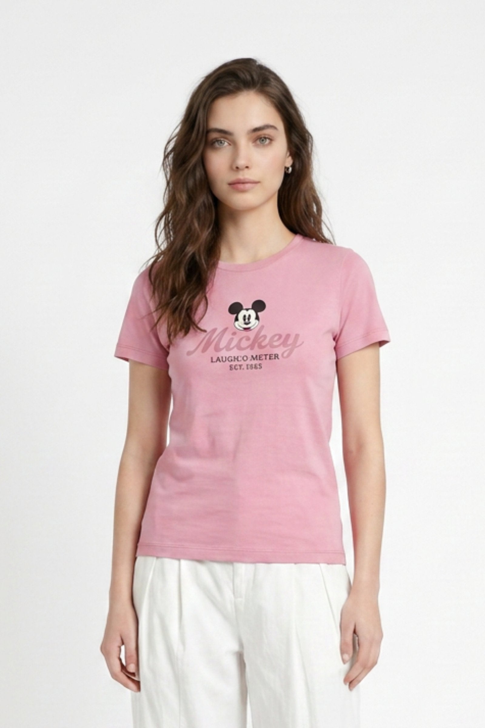 Camiseta de dama mickey manga corta imagen 3
