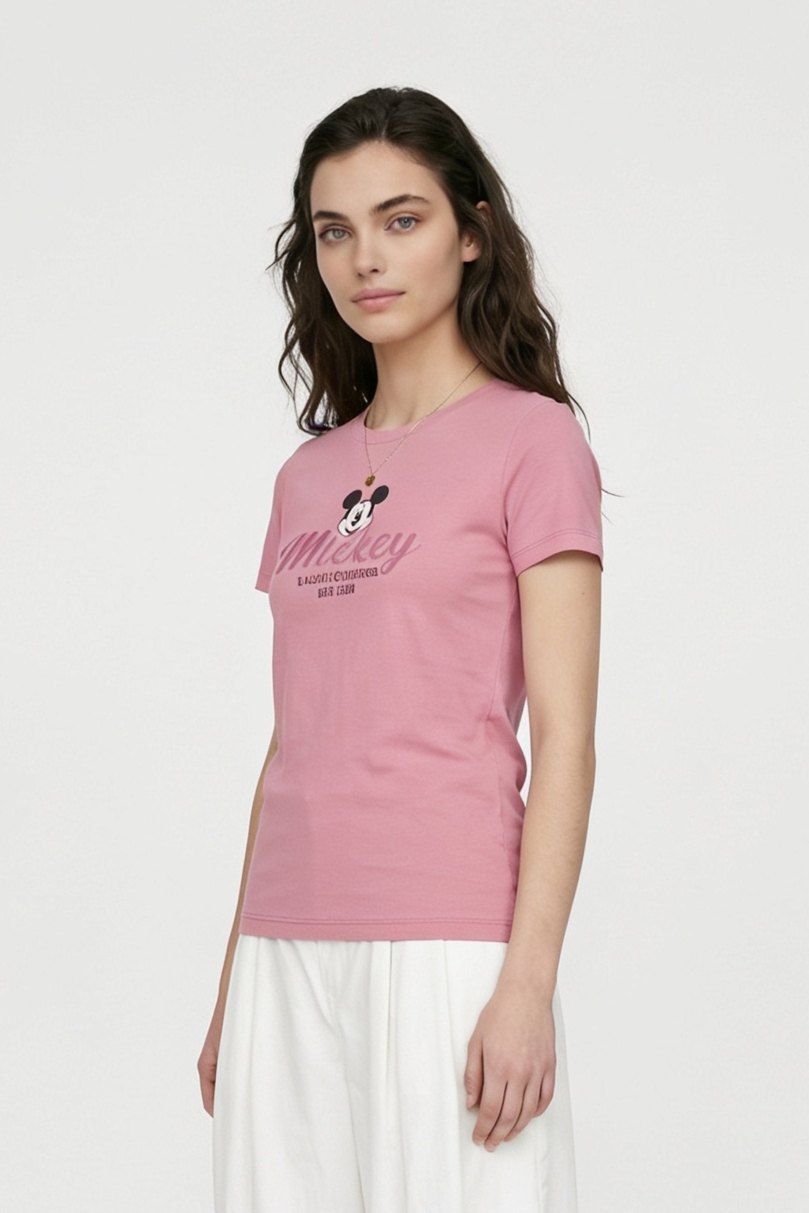 Camiseta de dama mickey manga corta imagen 4