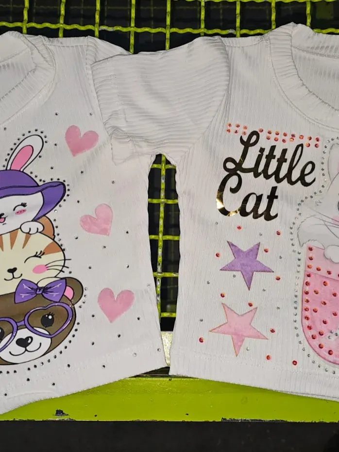 Blusa blanca para niña imagen 5