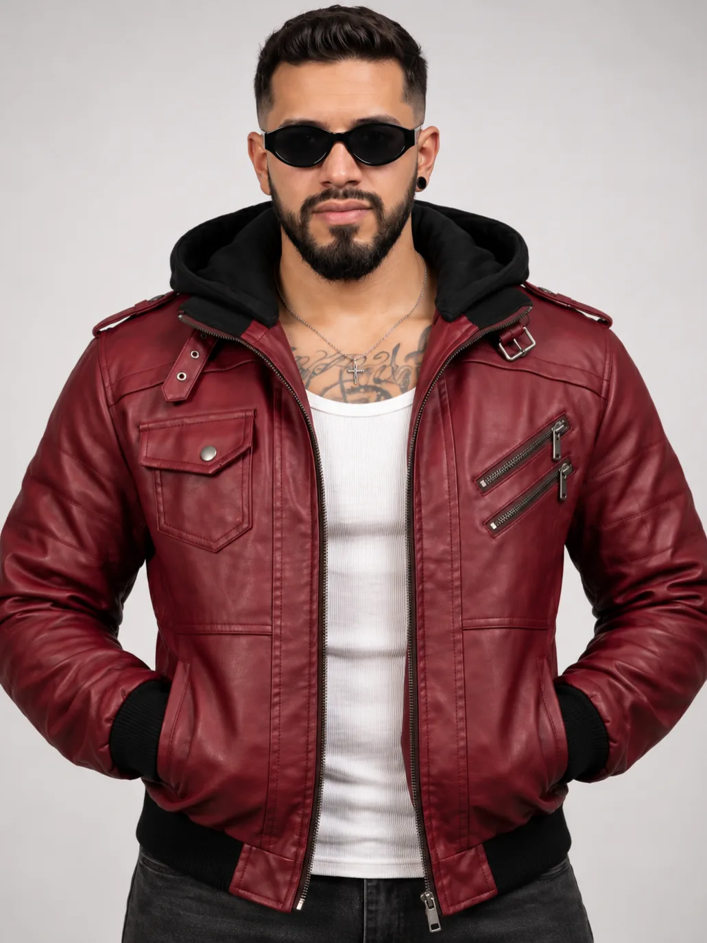 Chaqueta con capota hombre imagen 2