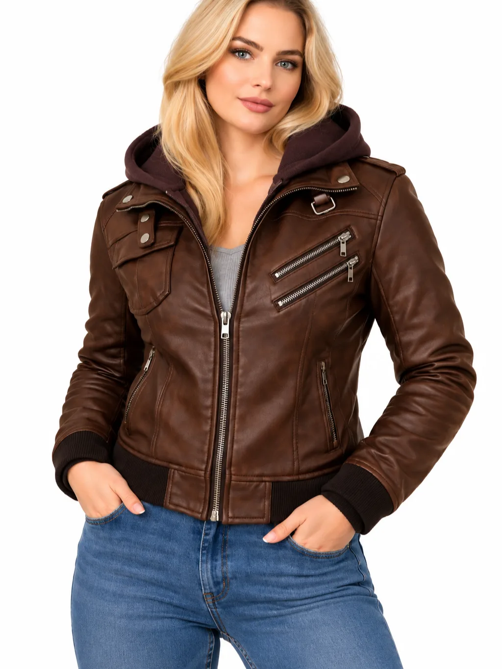 Chaqueta exclusiva con capota imagen 2
