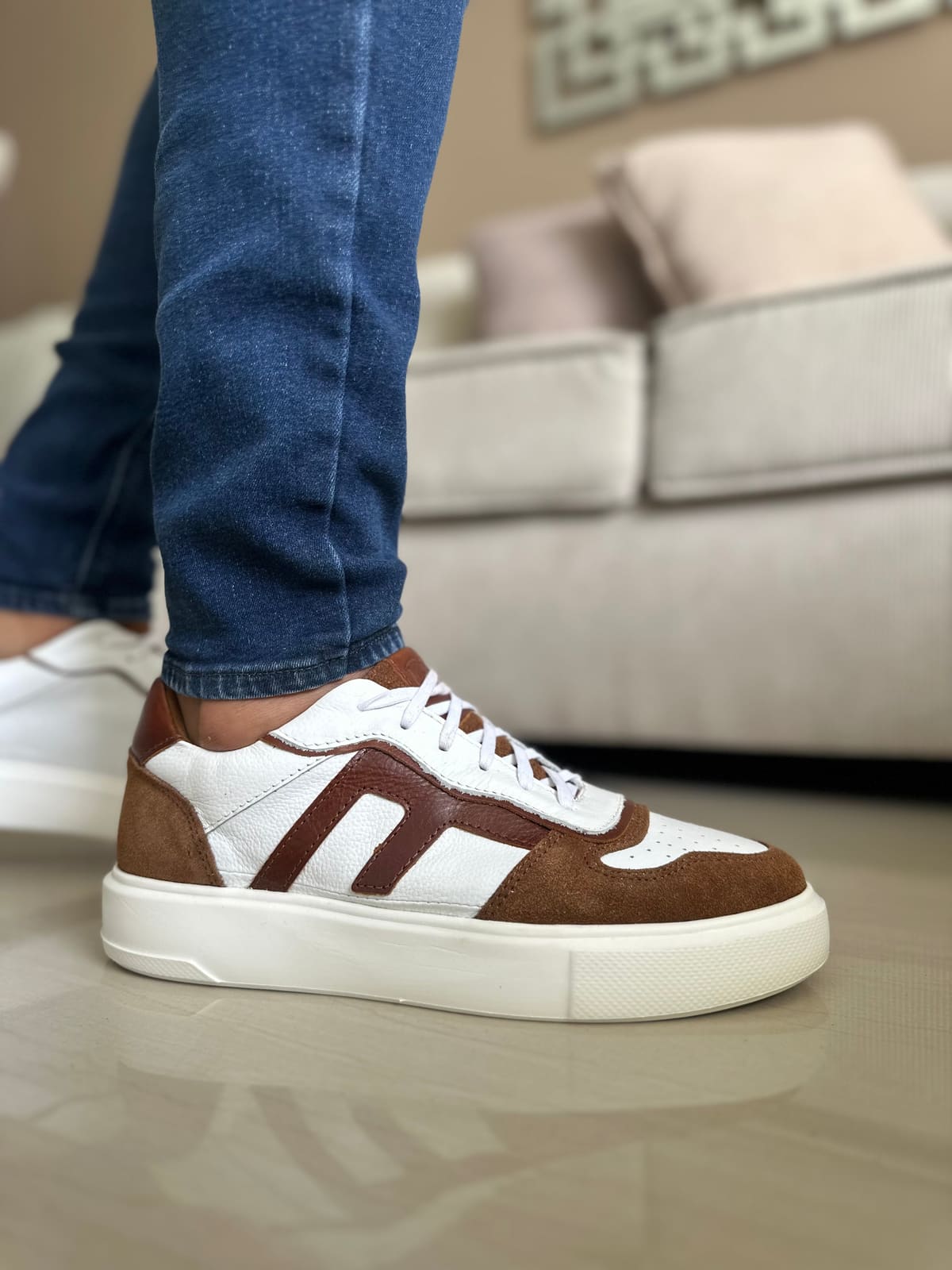 SNEAKER MOJABI - EN CUERO - PARA HOMBRE - REF: 616 imagen 3