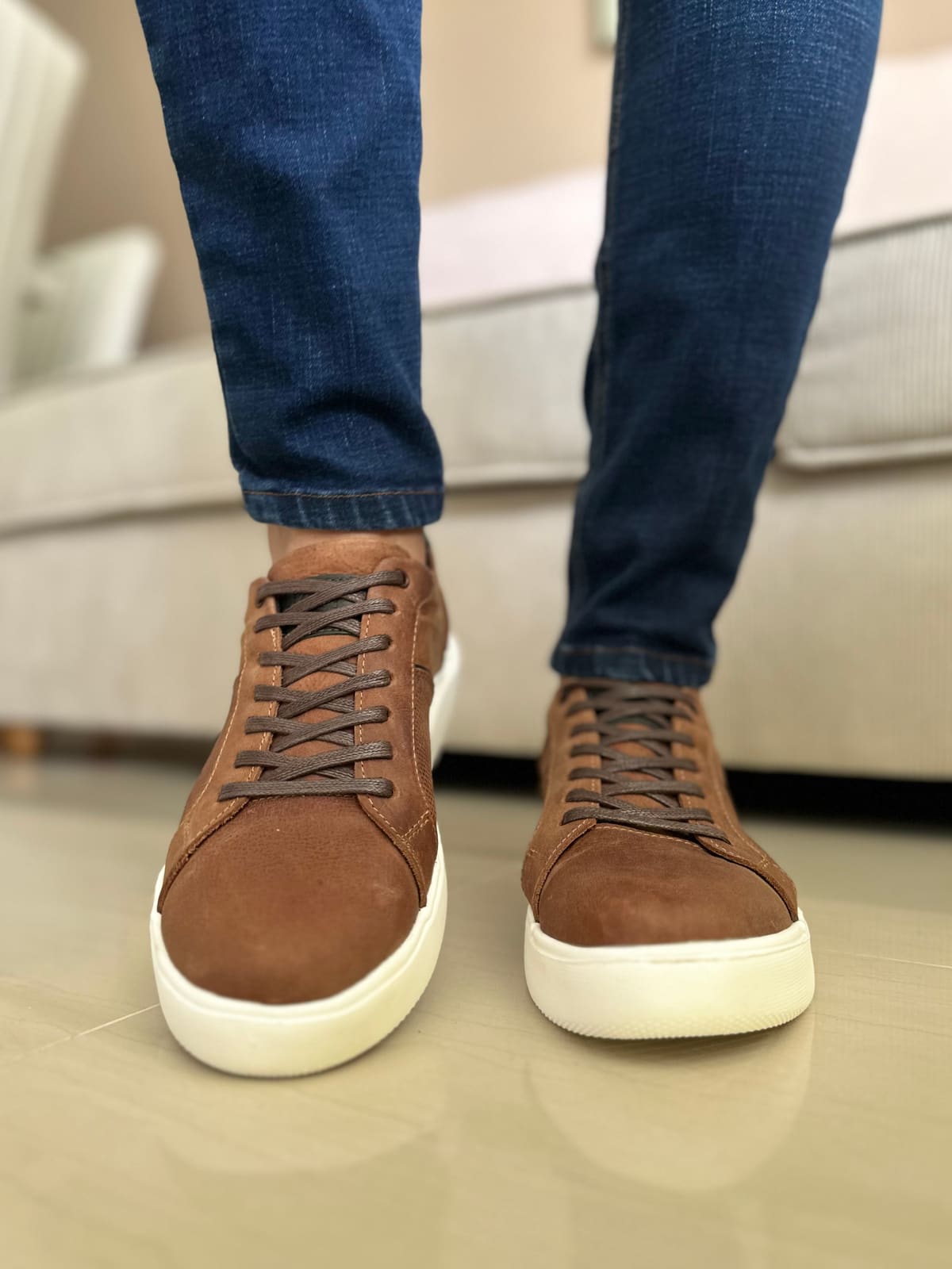 SNEAKER OLISE - EN CUERO - PARA HOMBRE - REF: 3220 CXV imagen 3