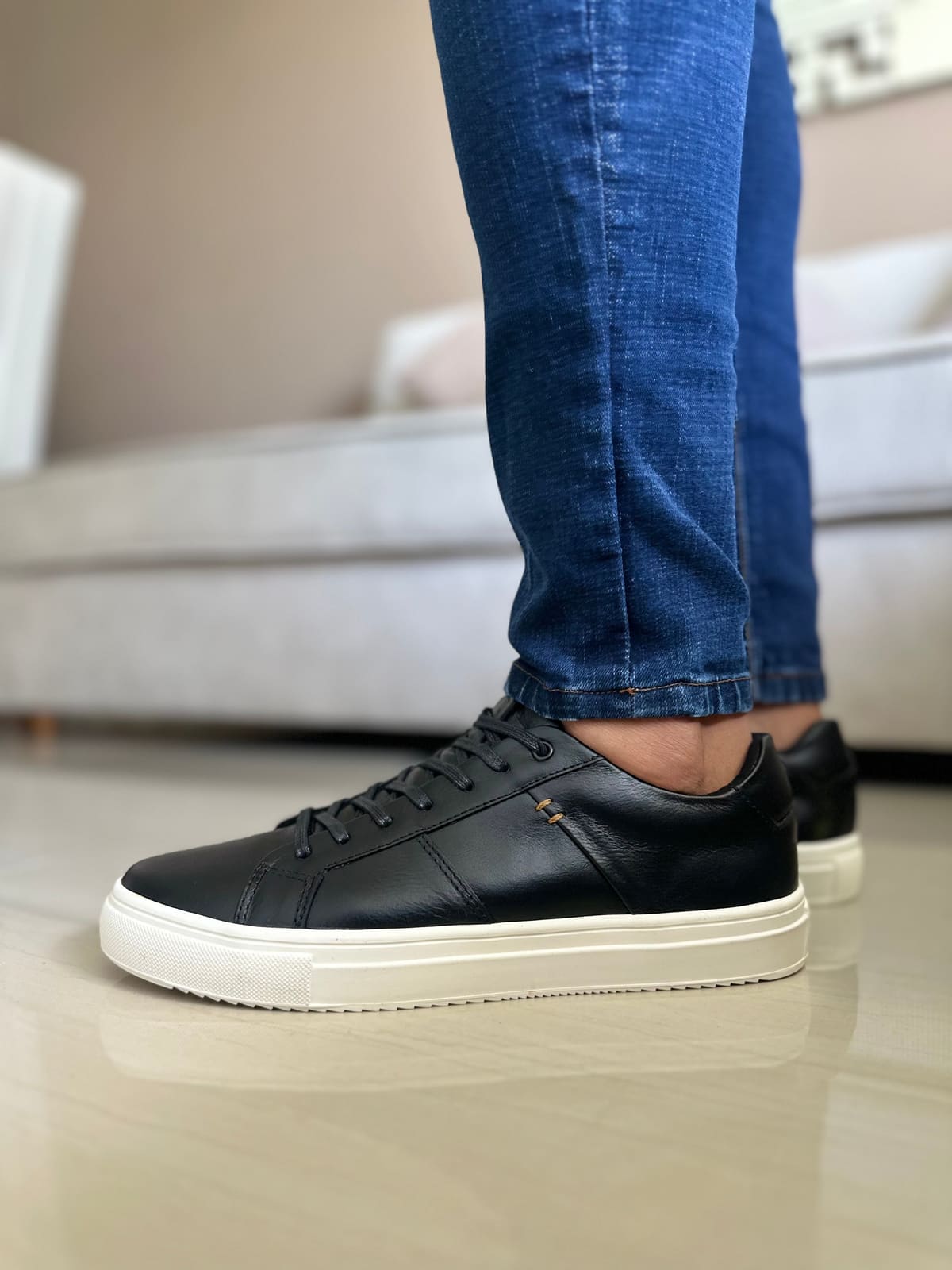 SNEAKERS ELBRUS-CUERO NEGRO- REF: ANT 573 imagen 3