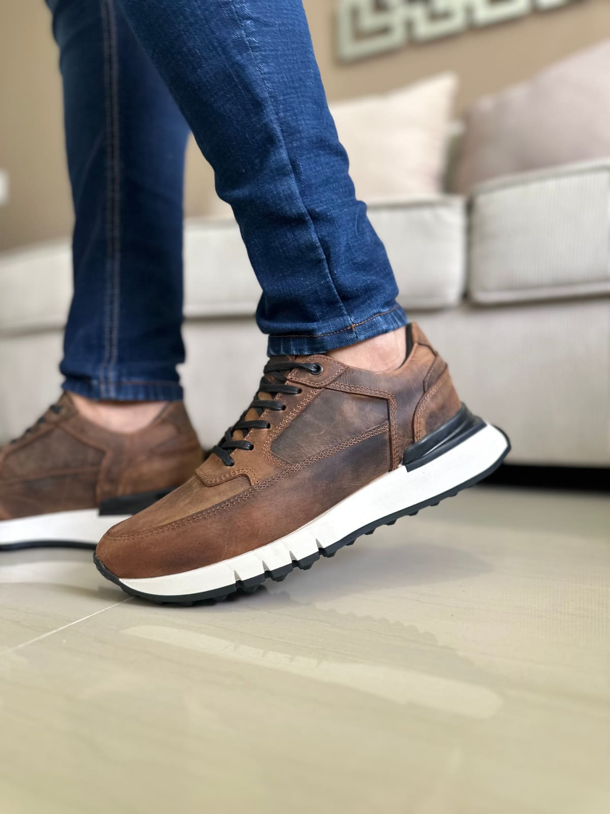 SNEAKERS TEIDE - EN CUERO - REF: ANT 600A imagen 2
