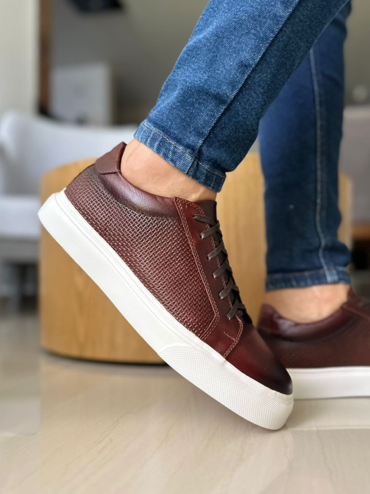 SNEAKER DOGGY - EN CUERO - PARA HOMBRE - REF: 602 imagen 3