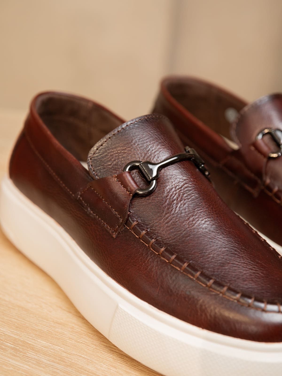 MOCASÍN ROM - EN CUERO - PARA HOMBRE imagen 2