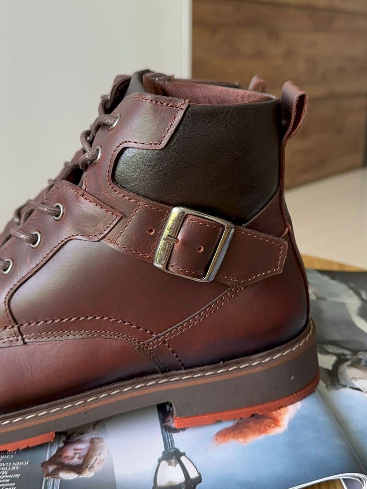 BOTAS SORA COÑAC - EN CUERO LISO imagen 3