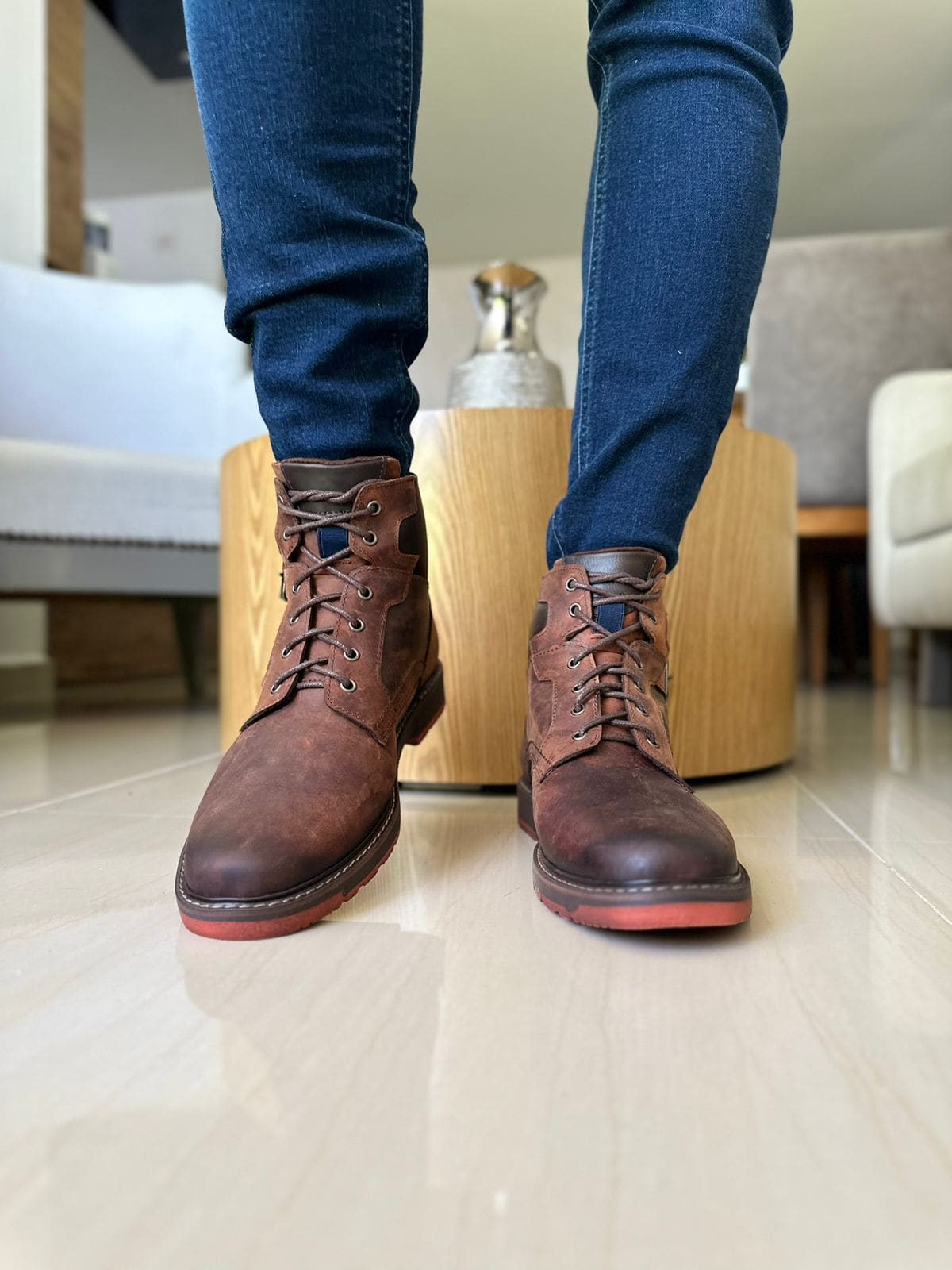 BOTAS SORA COÑAC - EN CUERO GRASO imagen 2