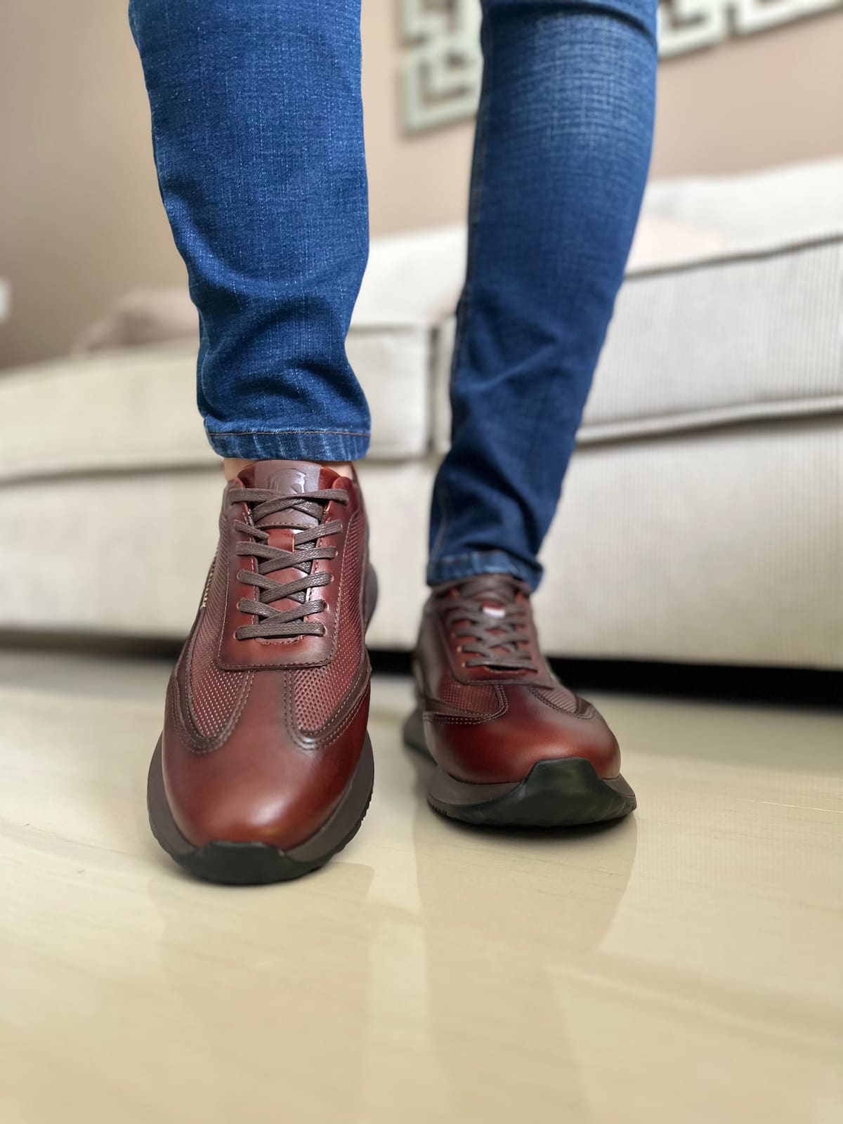 SNEAKERS RUFF - PARA HOMBRE - EN CUERO REF: T-08 imagen 2