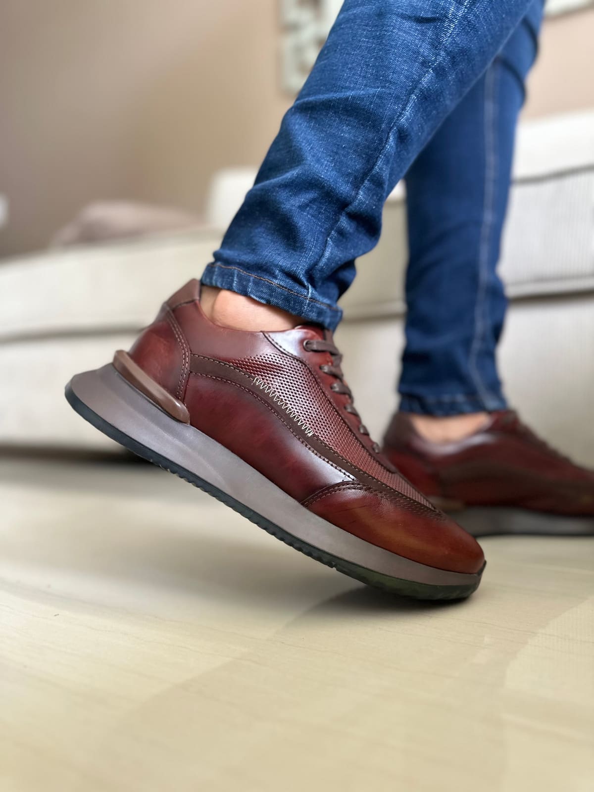 SNEAKERS RUFF - PARA HOMBRE - EN CUERO REF: T-08 imagen 3