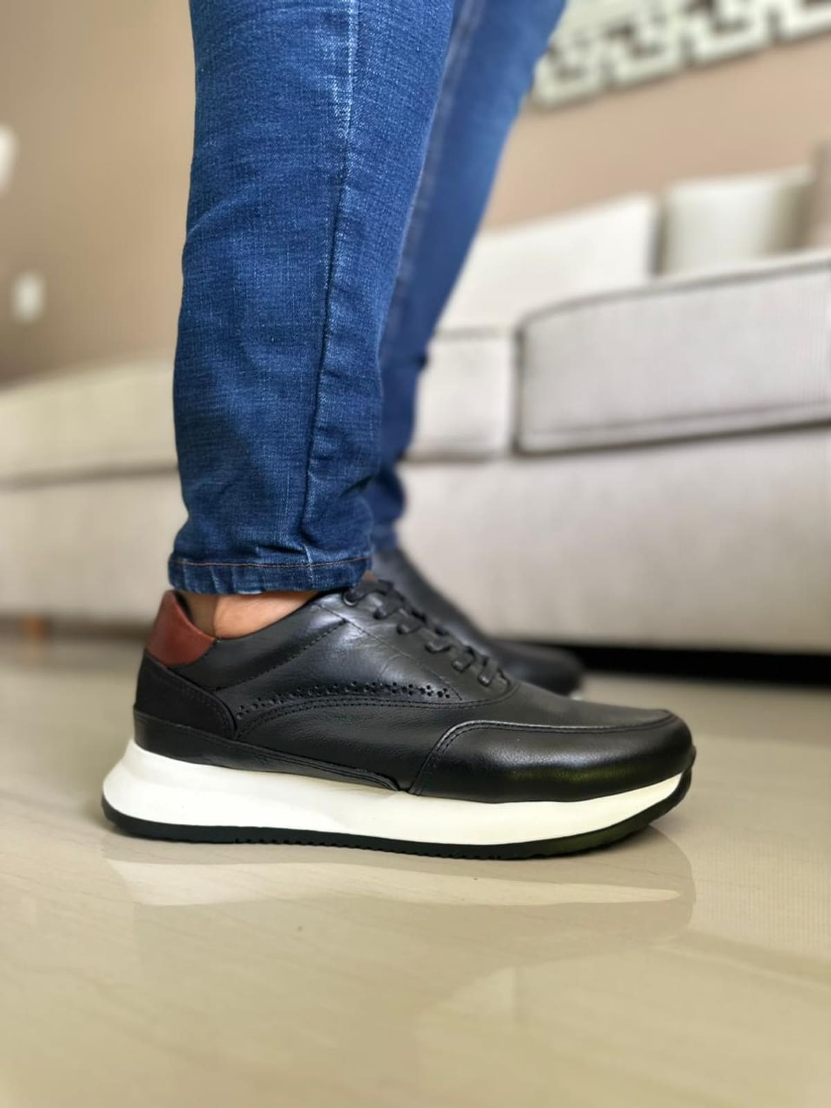 SNEAKERS TOPAXI- CUERO LISO REF:T15 imagen 2