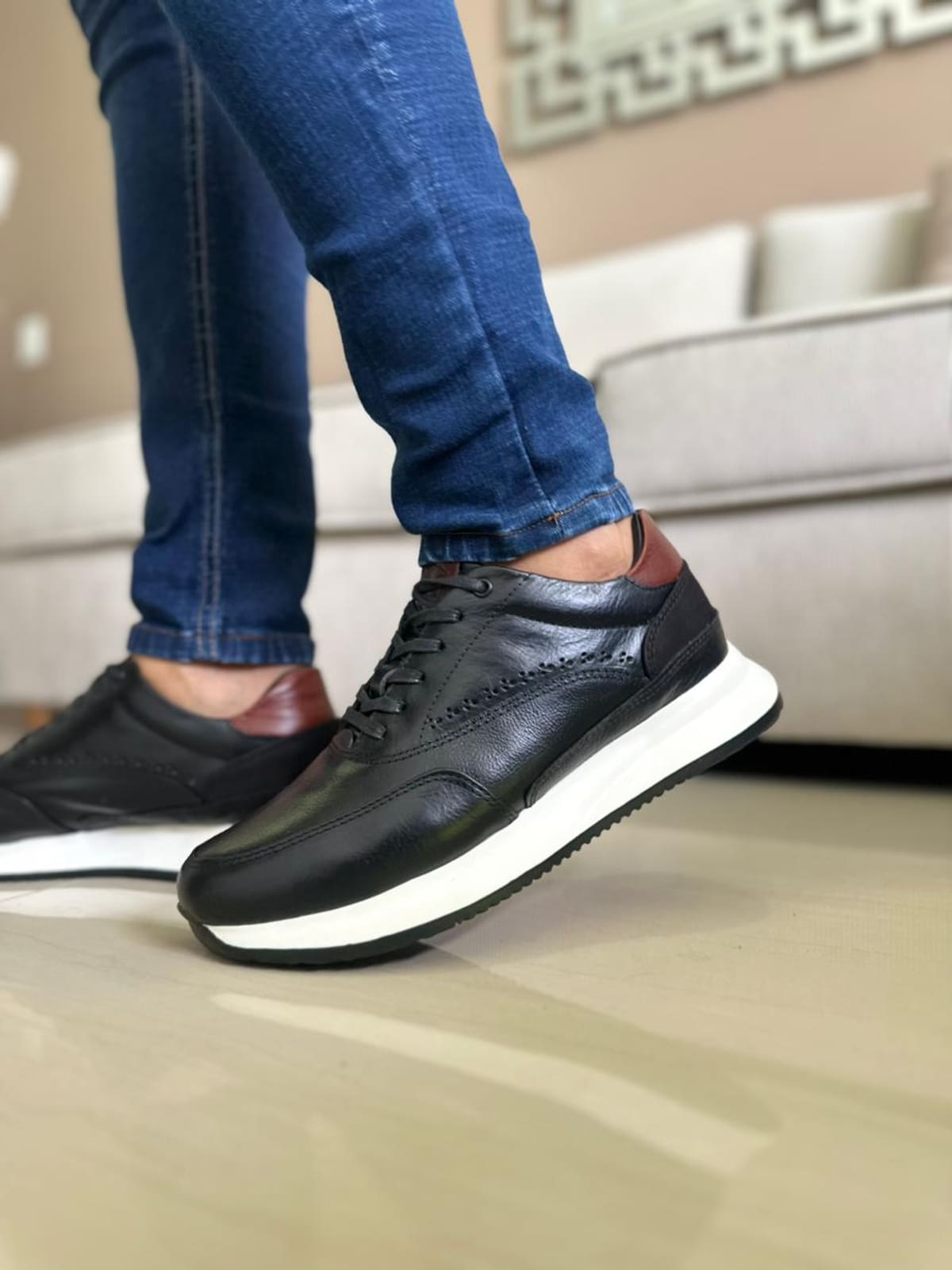 SNEAKERS TOPAXI- CUERO LISO REF:T15 imagen 3