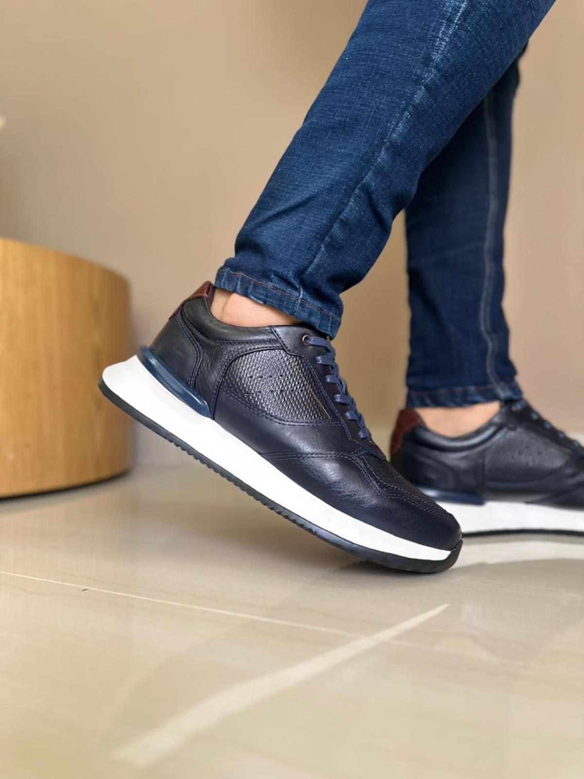 SNEAKER NIKO - EN CUERO - PARA HOMBRE - REF: ANT D12 imagen 4