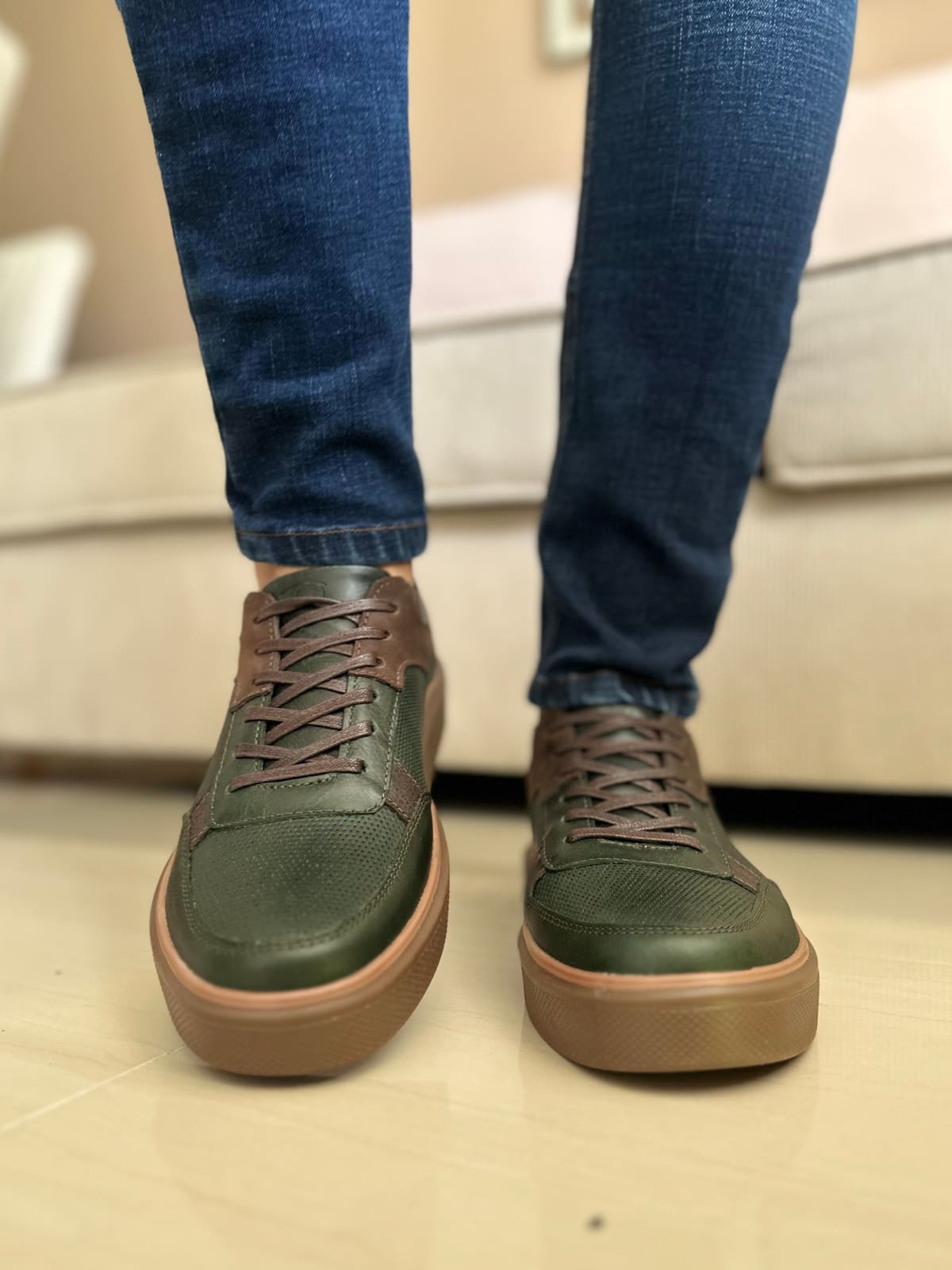 SNEAKER CLOVE - EN CUERO - PARA HOMBRE - REF: 3218 imagen 3