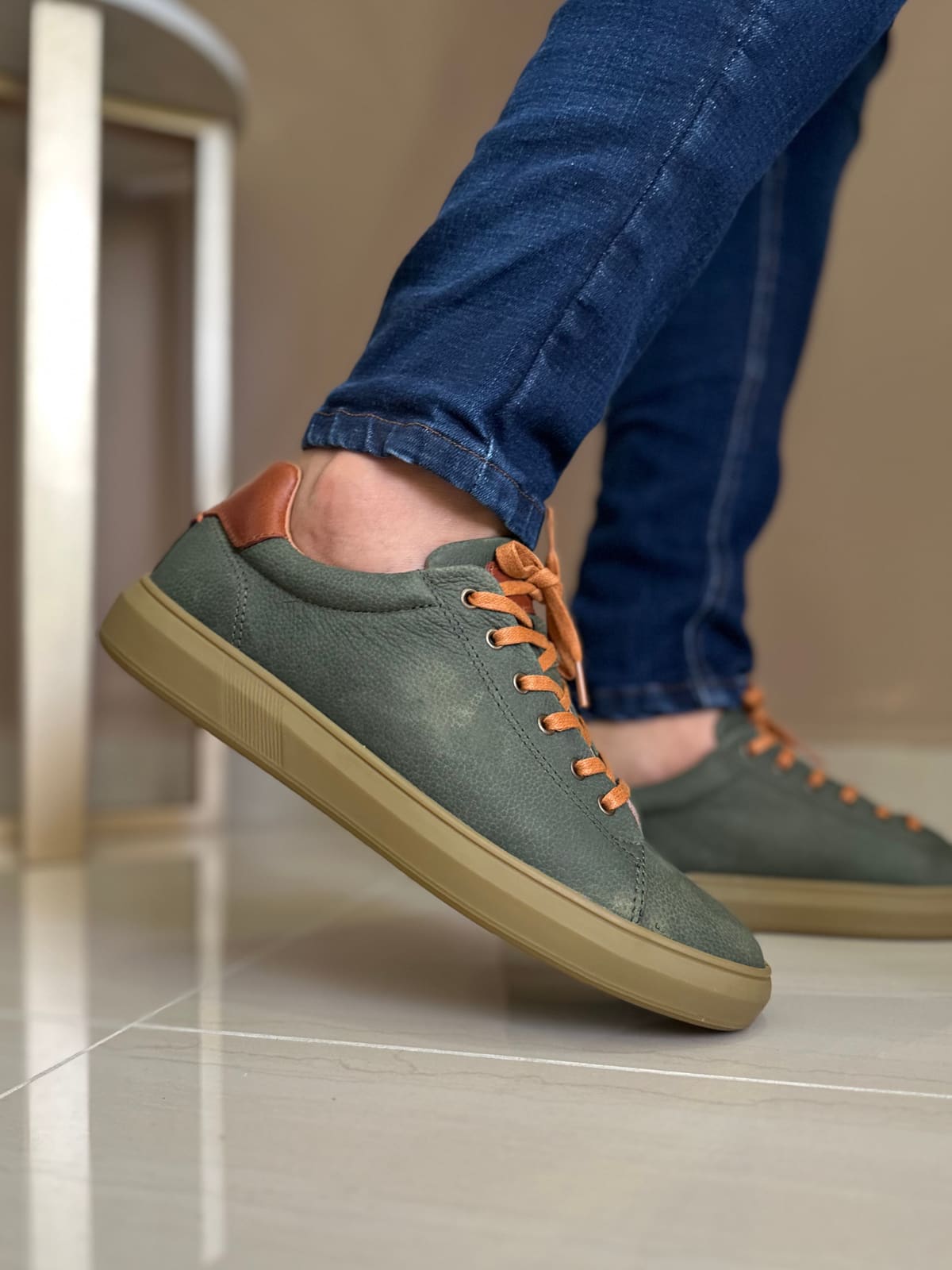 SNEAKER PECK - EN CUERO - PARA HOMBRE - REF: 2165 imagen 4