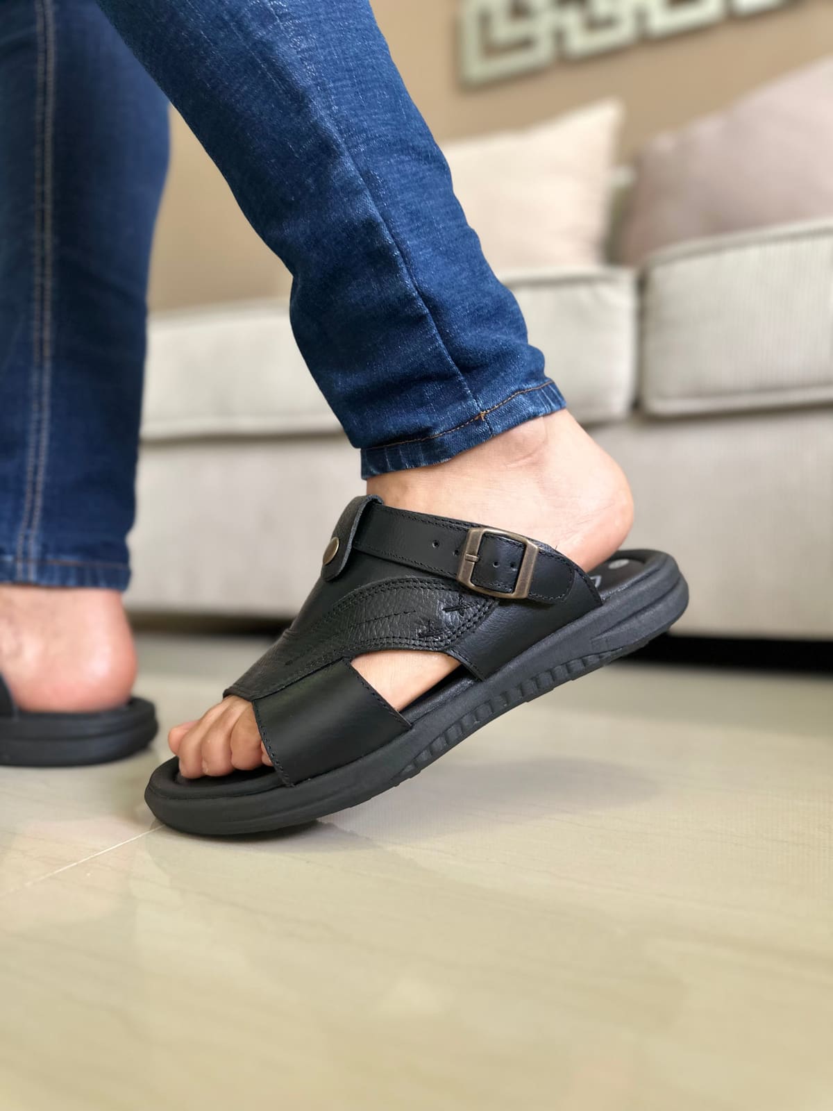 SANDALIAS CUERO- REF: 518 imagen 2