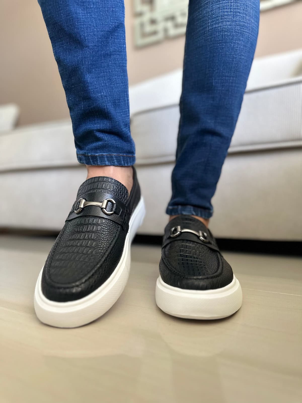 MOCASÍN ROM - EN CUERO - PARA HOMBRE imagen 2