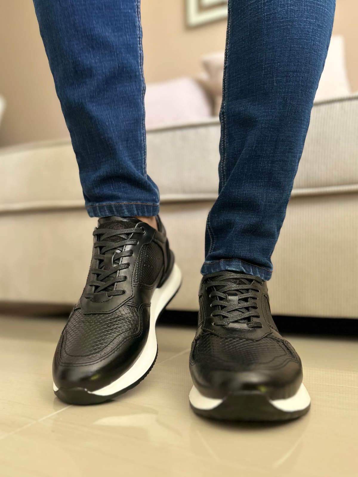 SNEAKER NIKO - EN CUERO - PARA HOMBRE - REF: ANT D12 imagen 3