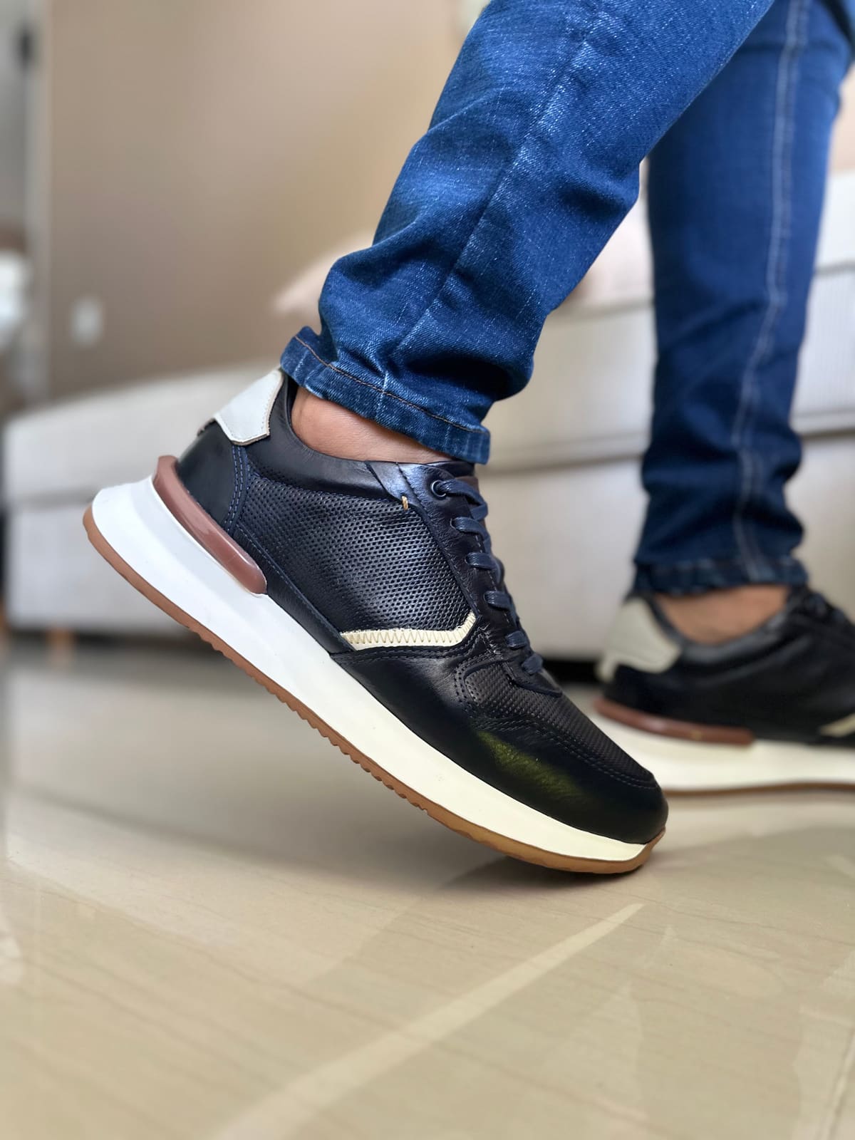 SNEAKER POLTER - EN CUERO - PARA HOMBRE - REF: T-06 imagen 2