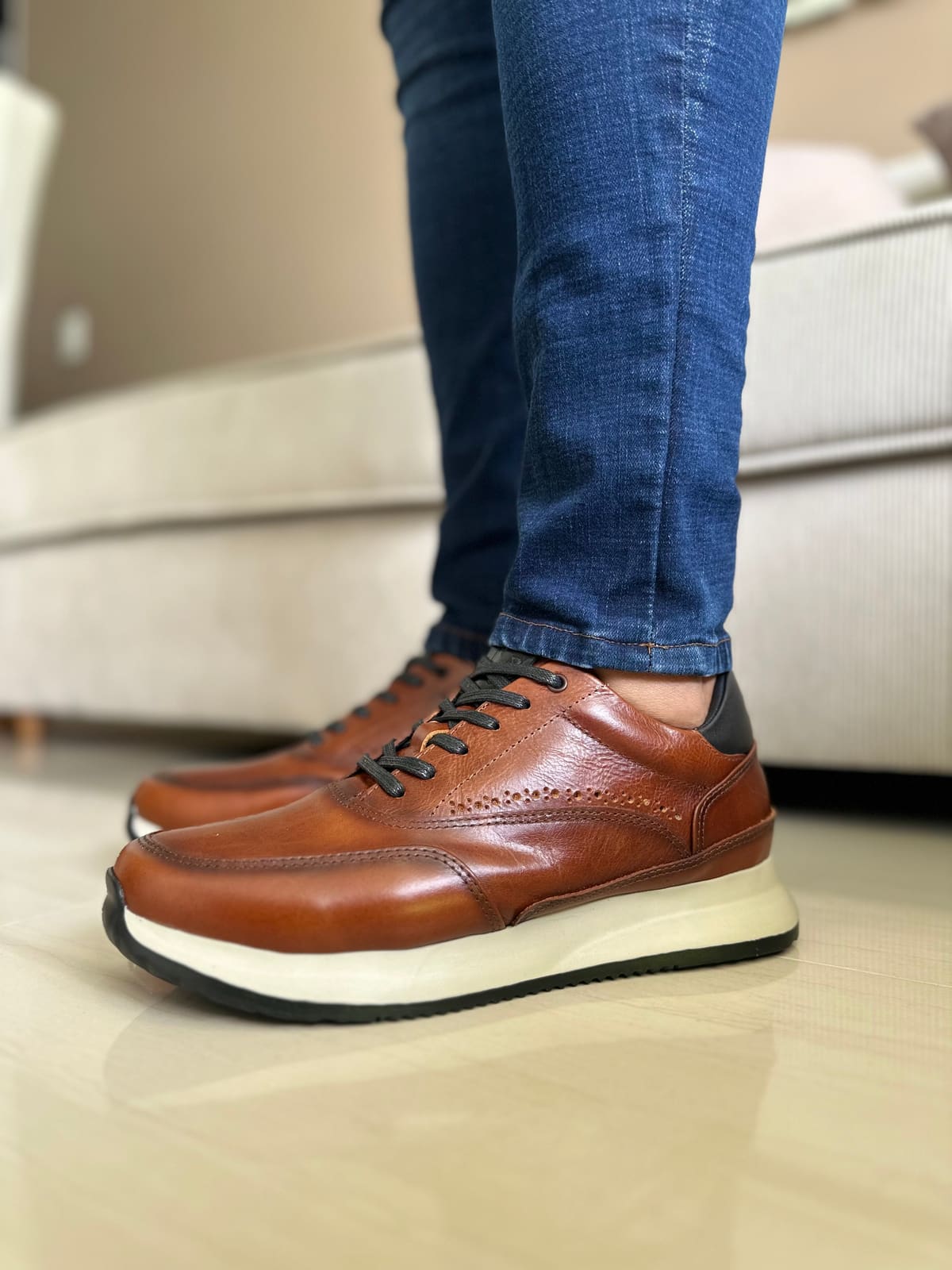 SNEAKERS TOPAXI- CUERO LISO REF:T15 imagen 2