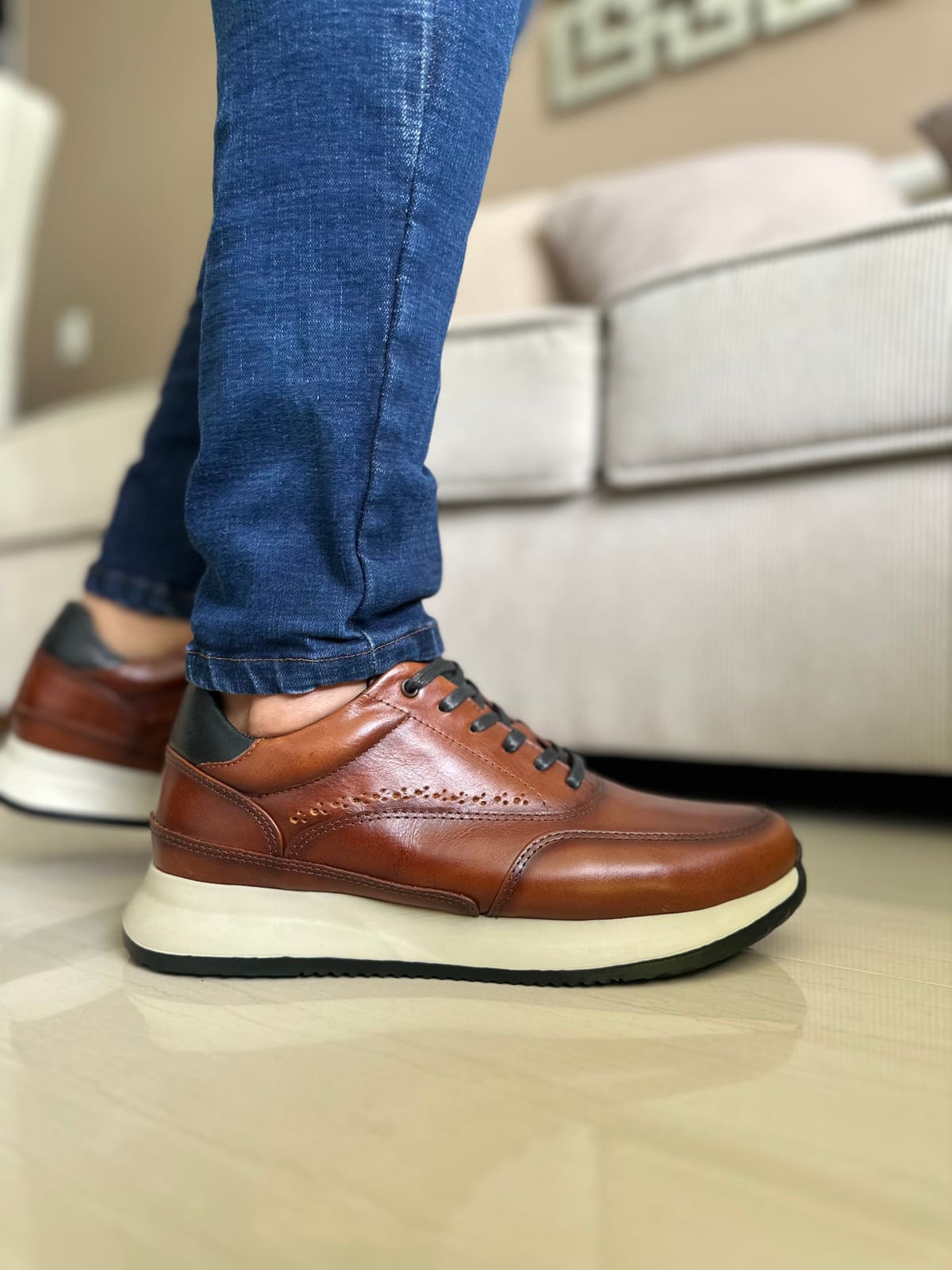 SNEAKERS TOPAXI- CUERO LISO REF:T15 imagen 4