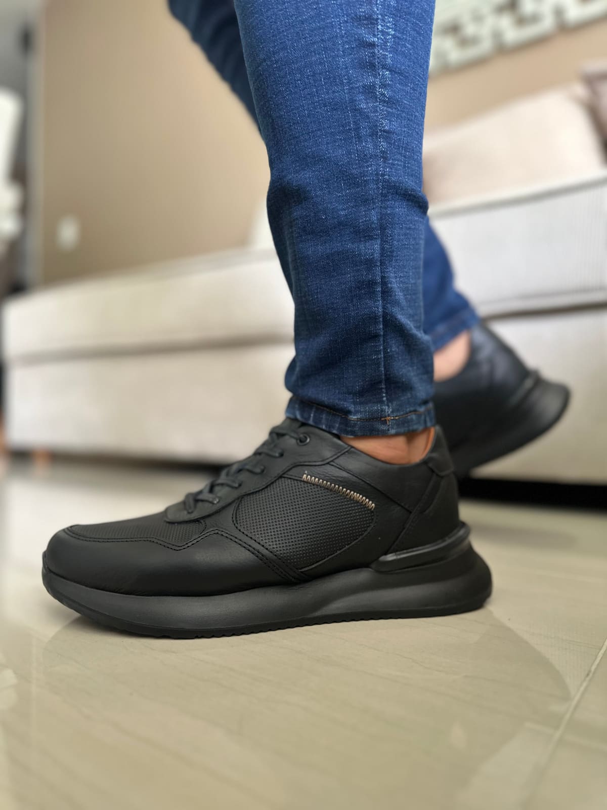 SNEAKERS RUFF - PARA HOMBRE - EN CUERO REF: T-08 imagen 4