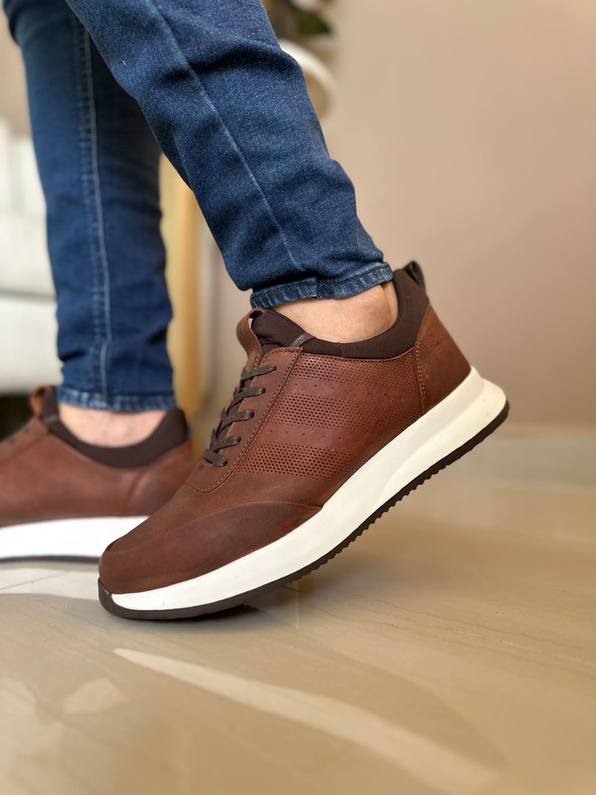 SNEAKERS ORIN - PARA HOMBRE - EN CUERO - REF: SPN 3216 imagen 3