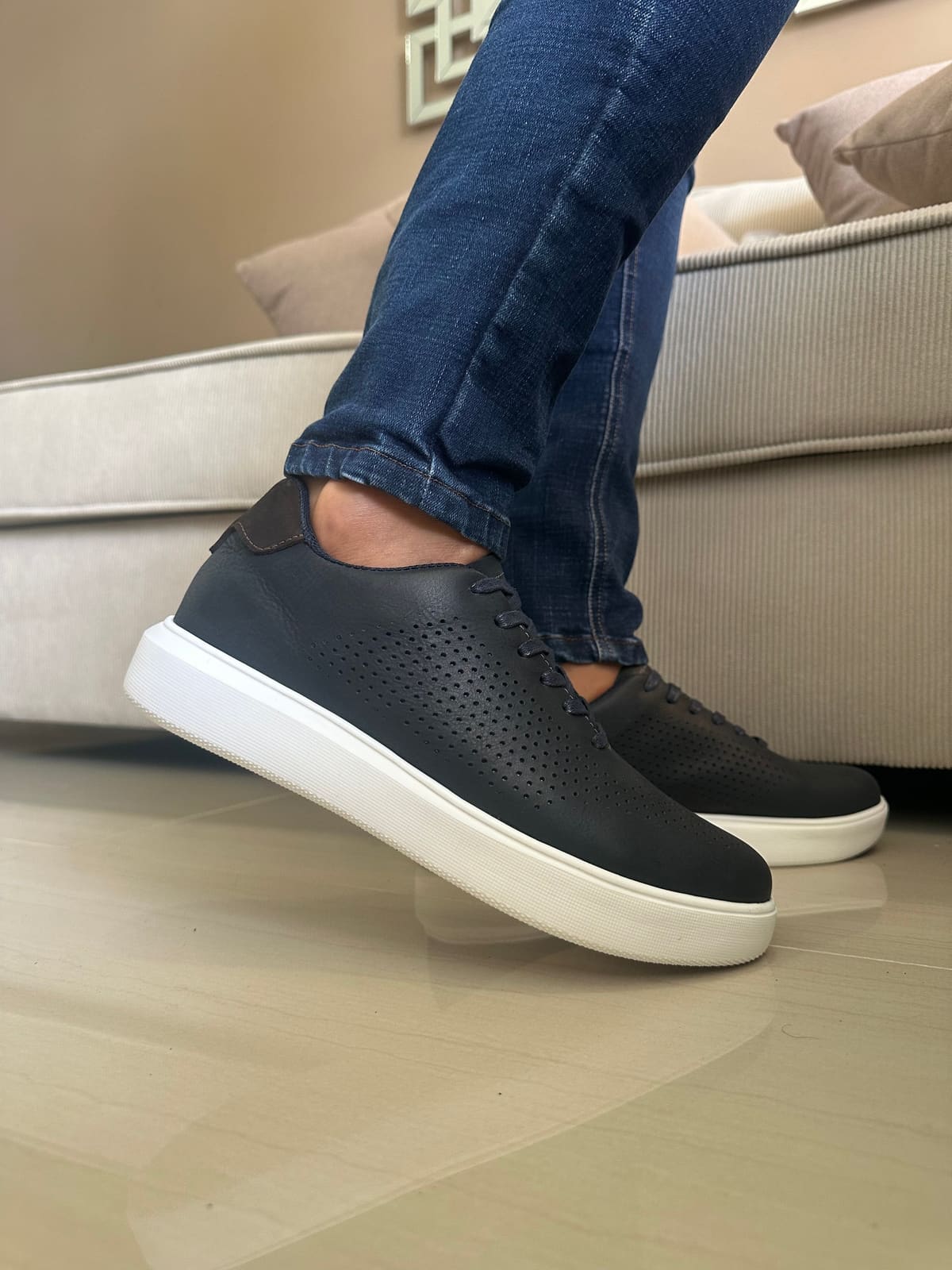 SNEAKER HOLT - EN CUERO - PARA HOMBRE - REF: SPN 3202 imagen 2