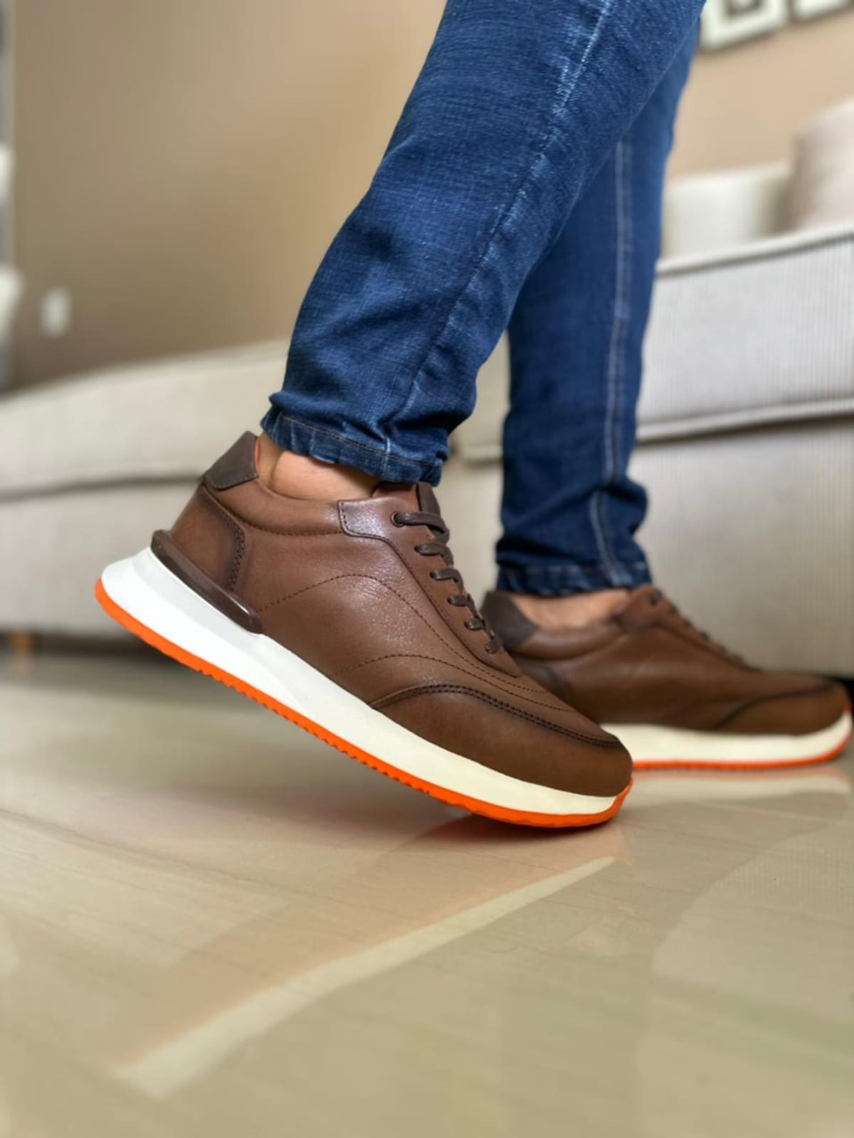 SNEAKERS NACAR-CUERO REF:T-07 imagen 3