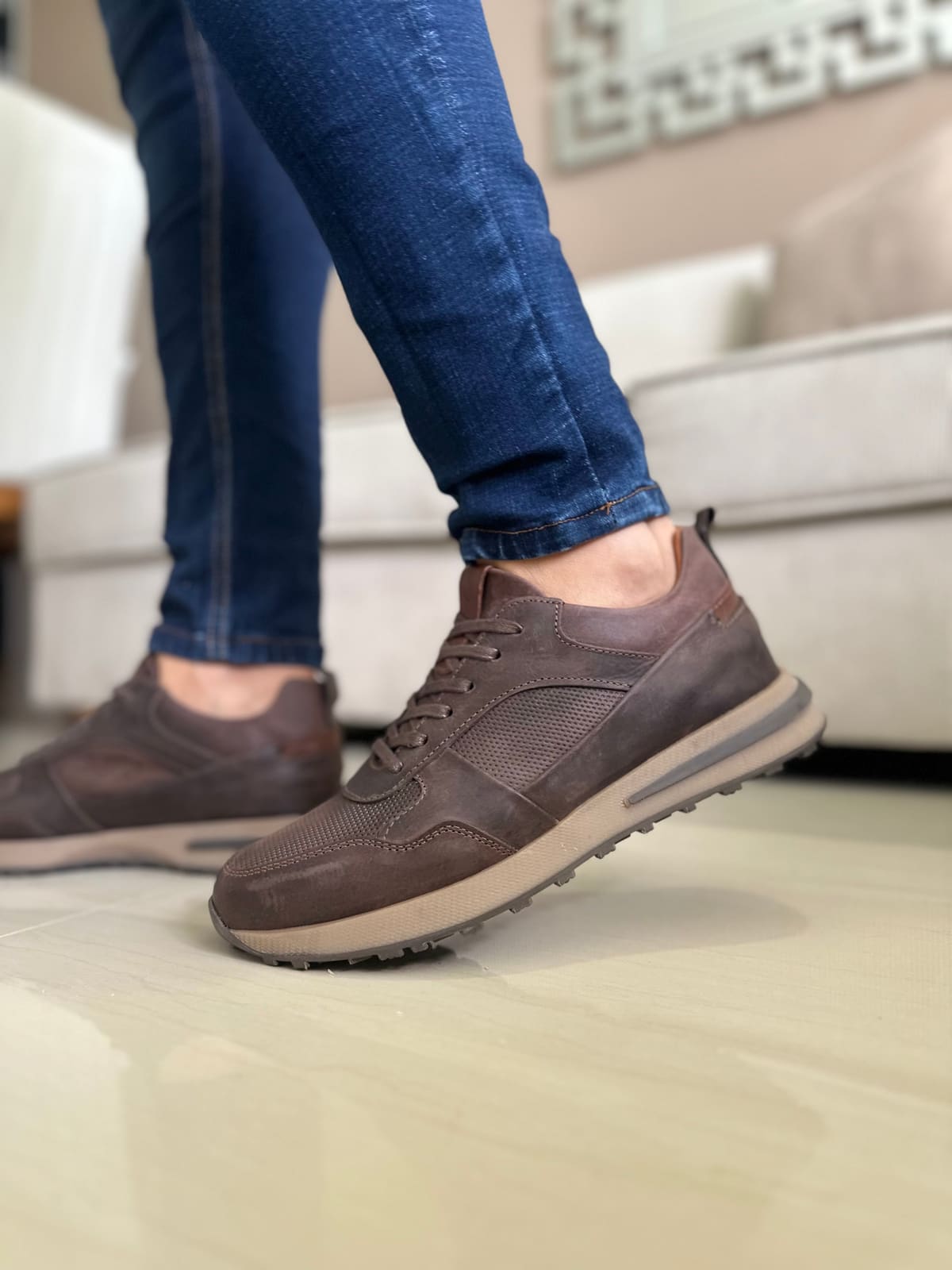 SNEAKERS SHEM - PARA HOMBRE - EN CUERO - REF: 3268 imagen 2