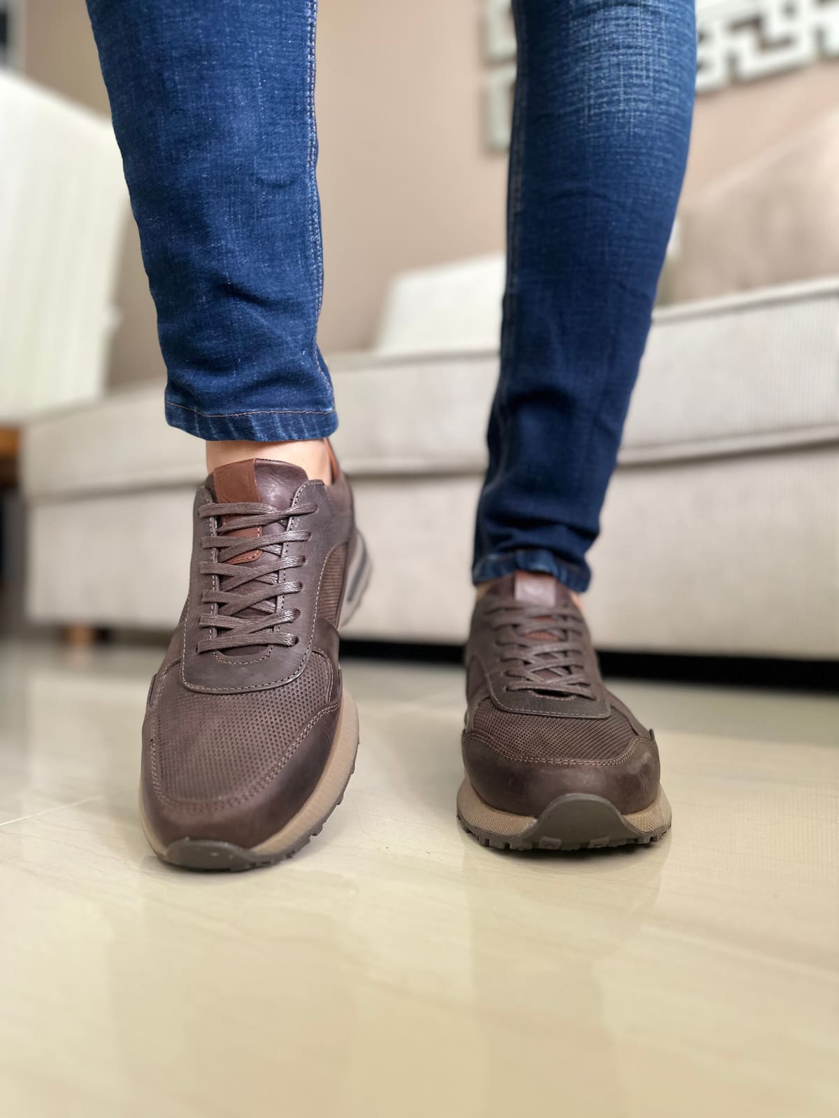 SNEAKERS SHEM - PARA HOMBRE - EN CUERO - REF: 3268 imagen 3