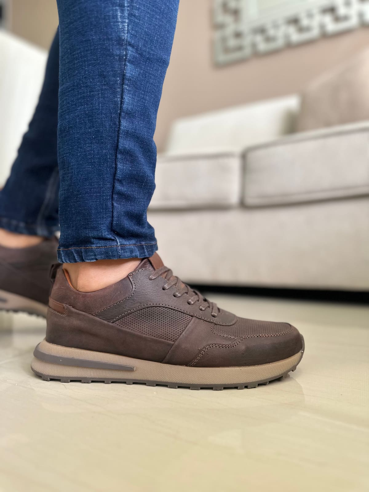 SNEAKERS SHEM - PARA HOMBRE - EN CUERO - REF: 3268 imagen 4