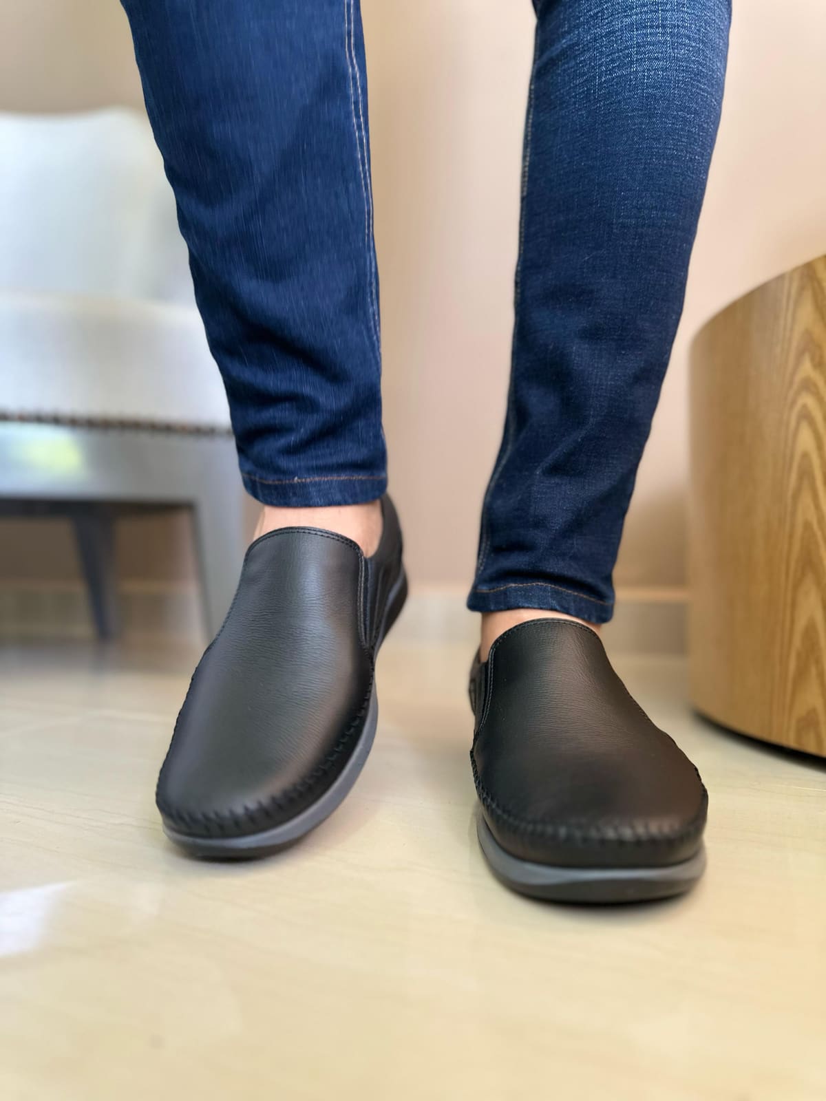 MOCASINES DONT-CUERO REF:6306 NEGRO imagen 3
